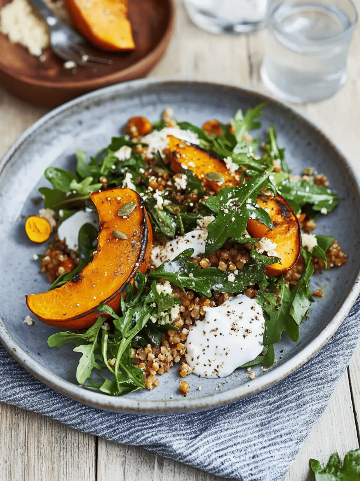 Savor This Warm Roast Pumpkin Salad with Grains & Spiced Yoghurt 4 Warm Roast Pumpkin Salad with Grains, Greens & Spiced Yoghurt