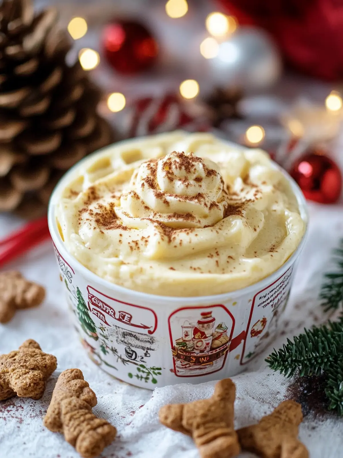 Irresistible Eggnog Pudding Dip: Perfect Holiday Treat! 2 Eggnog Pudding Dip