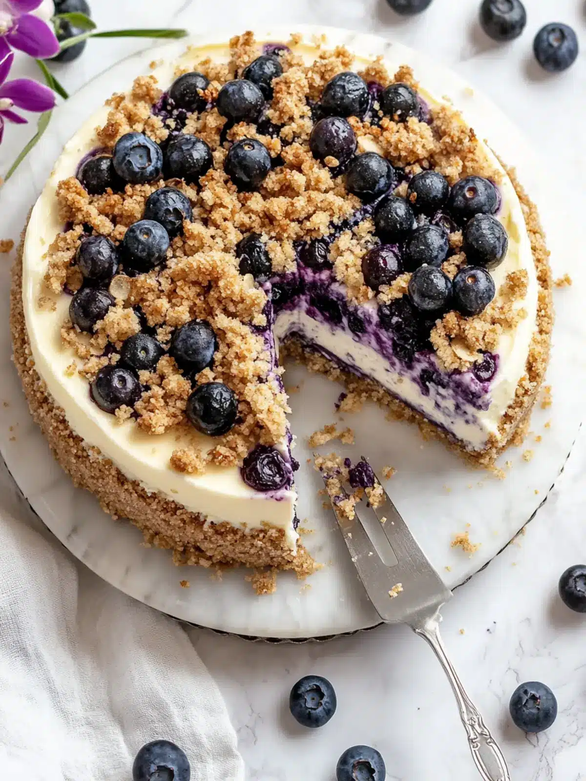 Decadent Blueberry Crumble Cheesecake You'll Crave Again 4 Blueberry Crumble Cheesecake