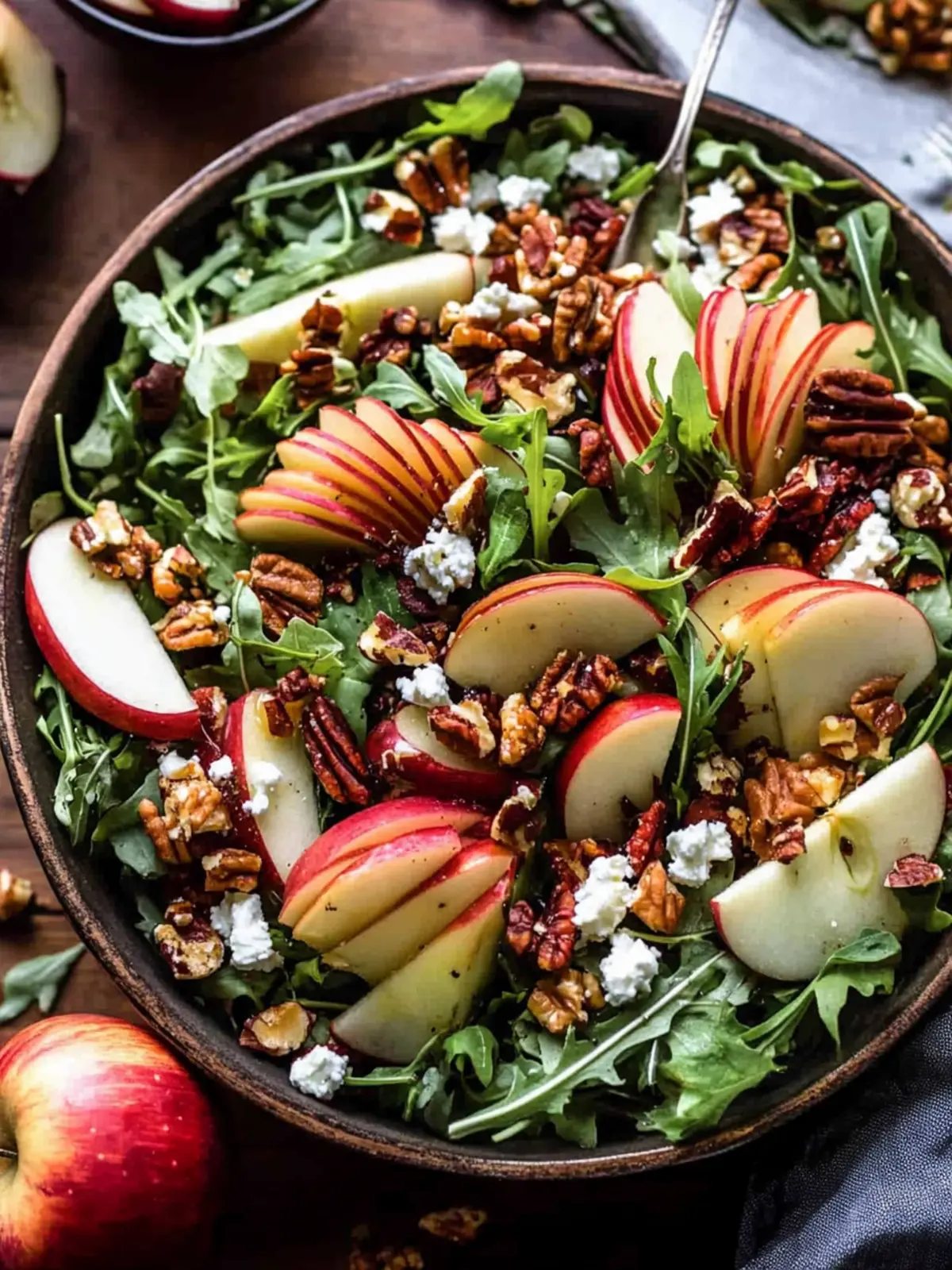 Fall in Love with Autumn Harvest Honeycrisp Apple and Feta Salad 4 Autumn Harvest Honeycrisp Apple and Feta Salad.