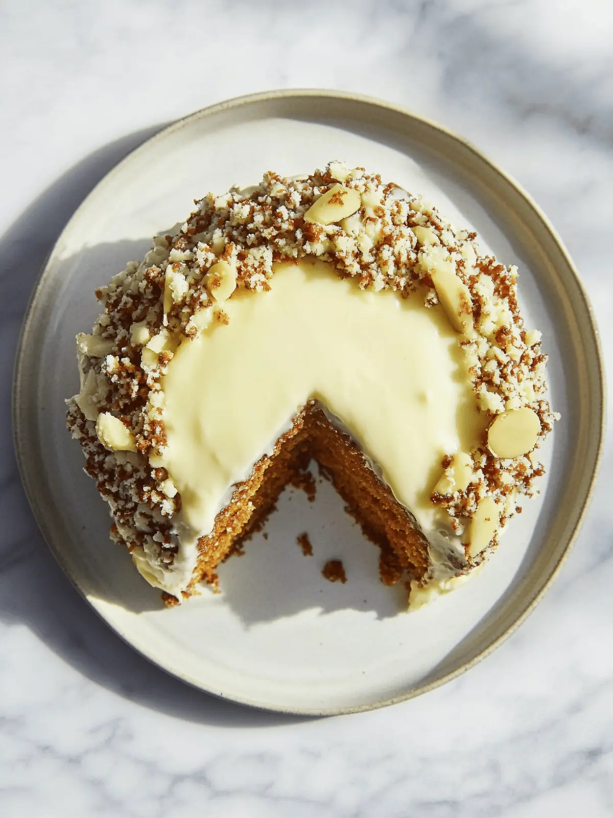 Delicious Carrot Cake with Cream Cheese Frosting for ONE 4 Carrot Cake with Cream Cheese Frosting for ONE