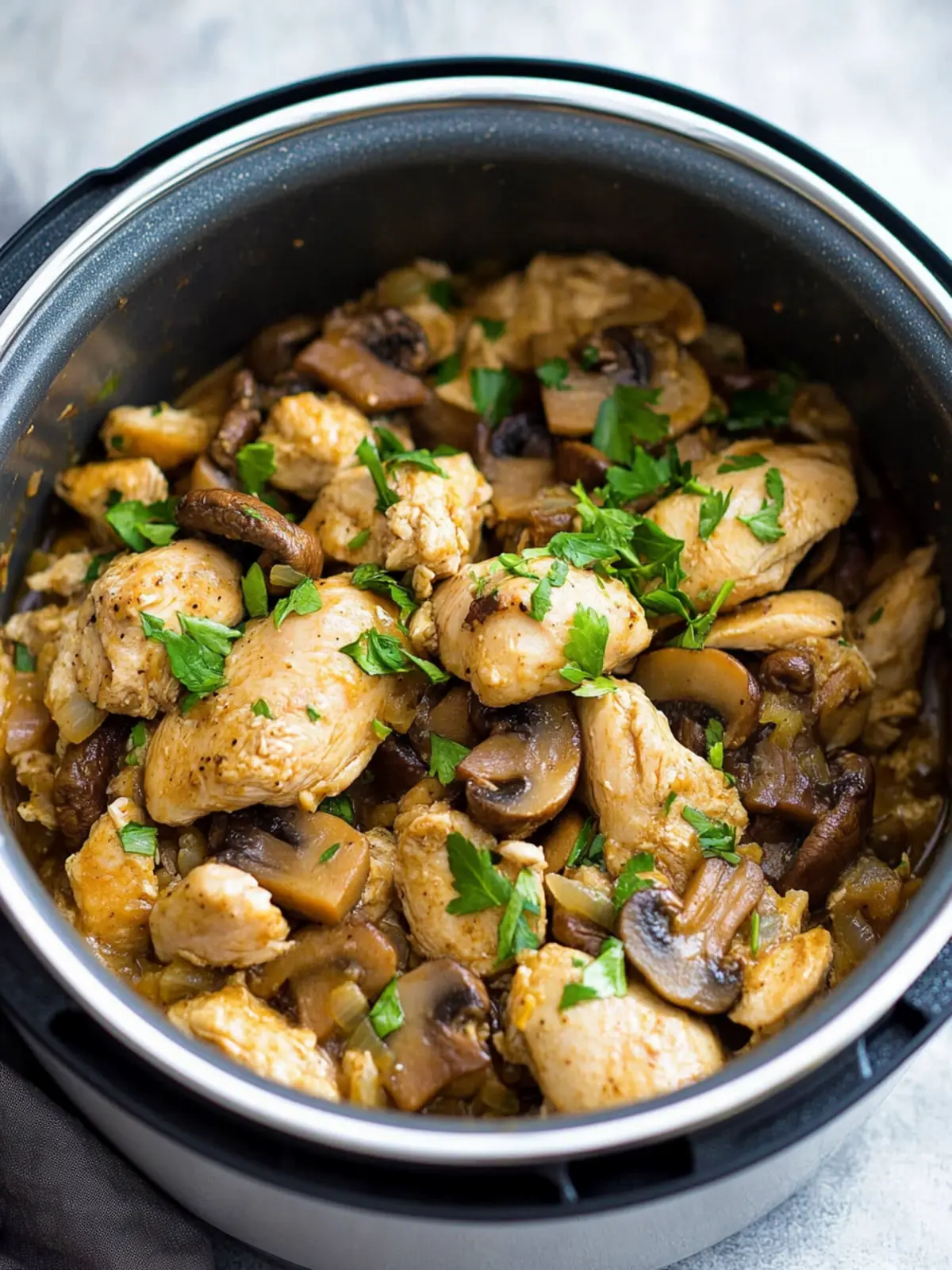 Savory Instant Pot Chicken and Mushrooms Ready in 30 Minutes 2 Instant Pot Chicken and Mushrooms