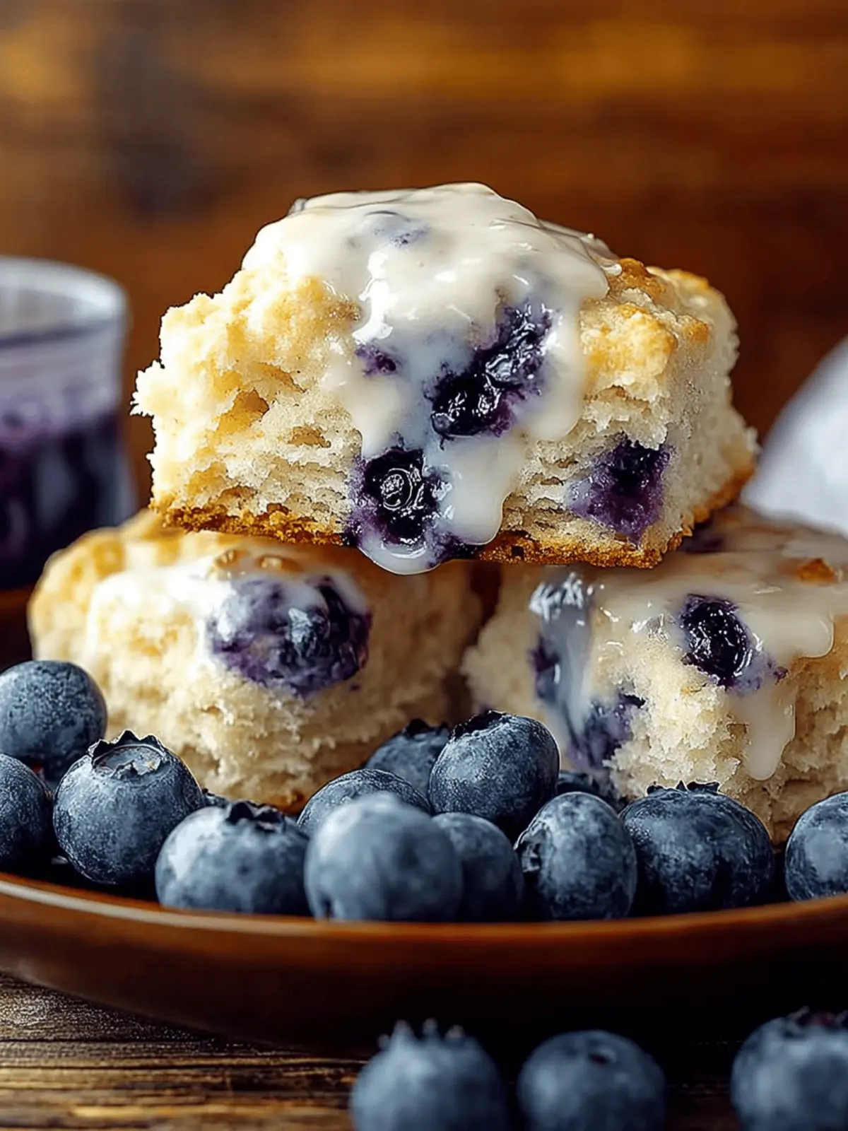 Blueberry Butter Swim Biscuits with Zesty Lemon Glaze Delight 2 Blueberry Butter Swim Biscuits