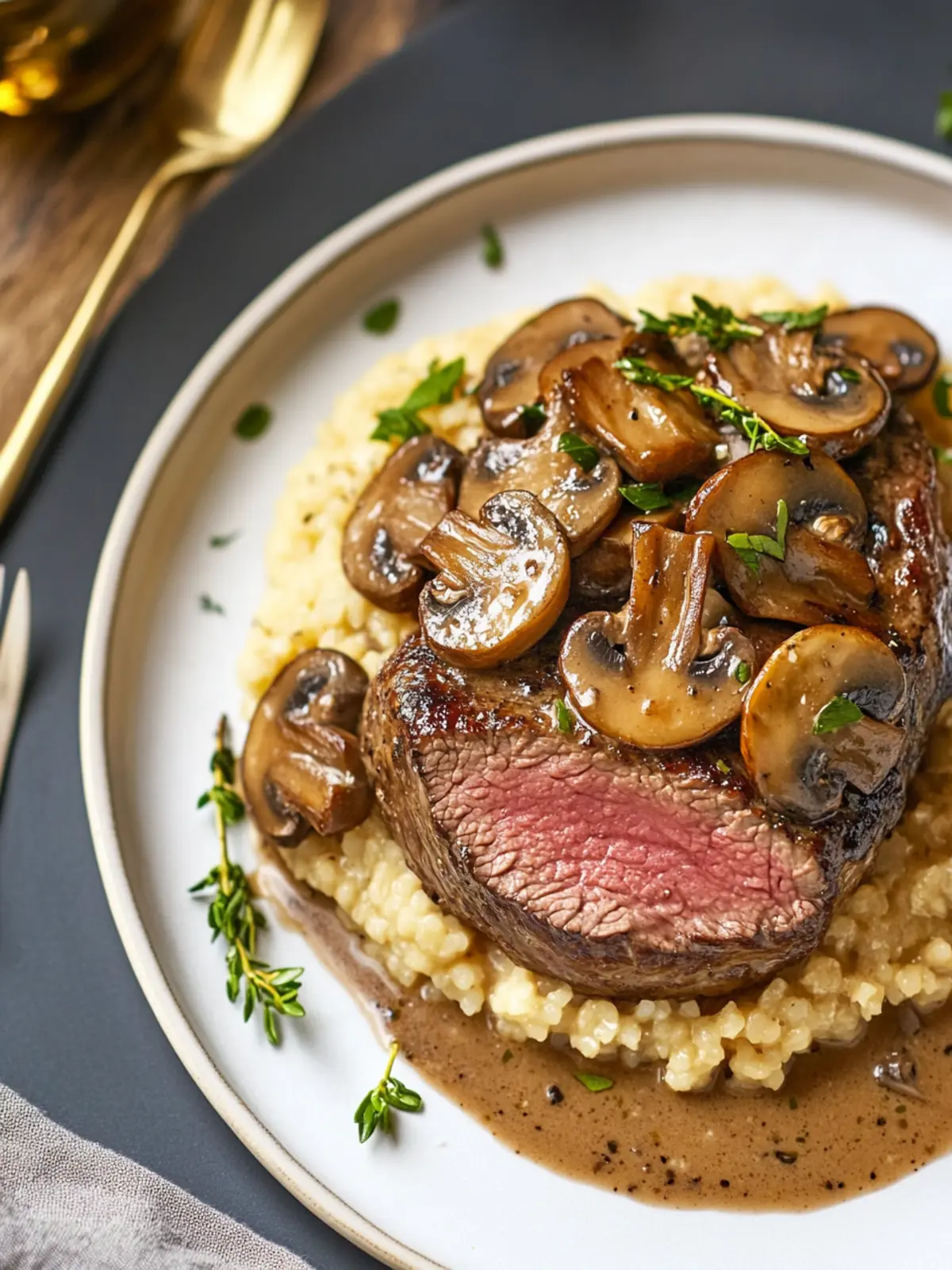 Indulge in Beef Tenderloin in Mushroom Sauce Delight 2 Beef Tenderloin in a Mushroom Sauce