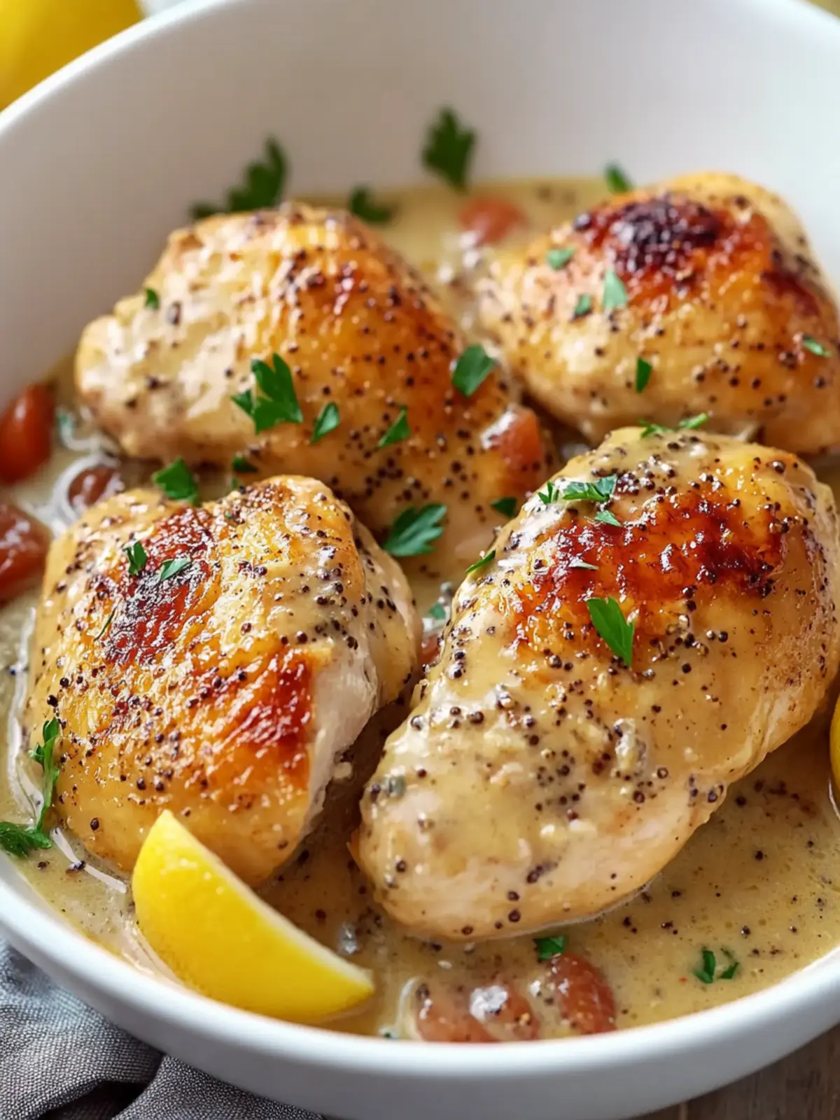 French Wine and Mustard Chicken Bliss in Your Slow Cooker 3 French Wine and Mustard Chicken Bliss