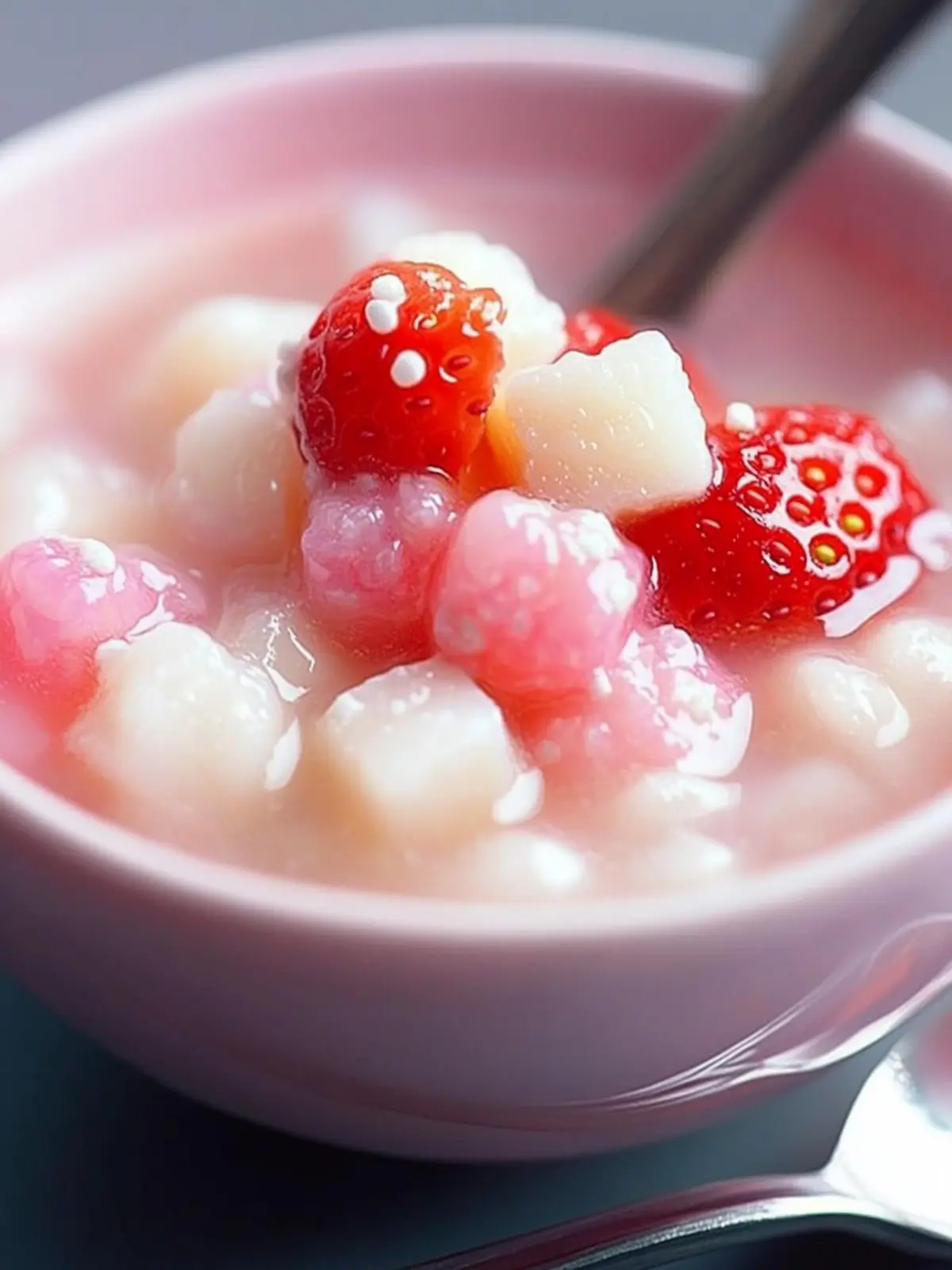 Delightful Strawberry Coconut Tapioca Dessert for Summer Bliss 3 Strawberry Coconut Tapioca Dessert