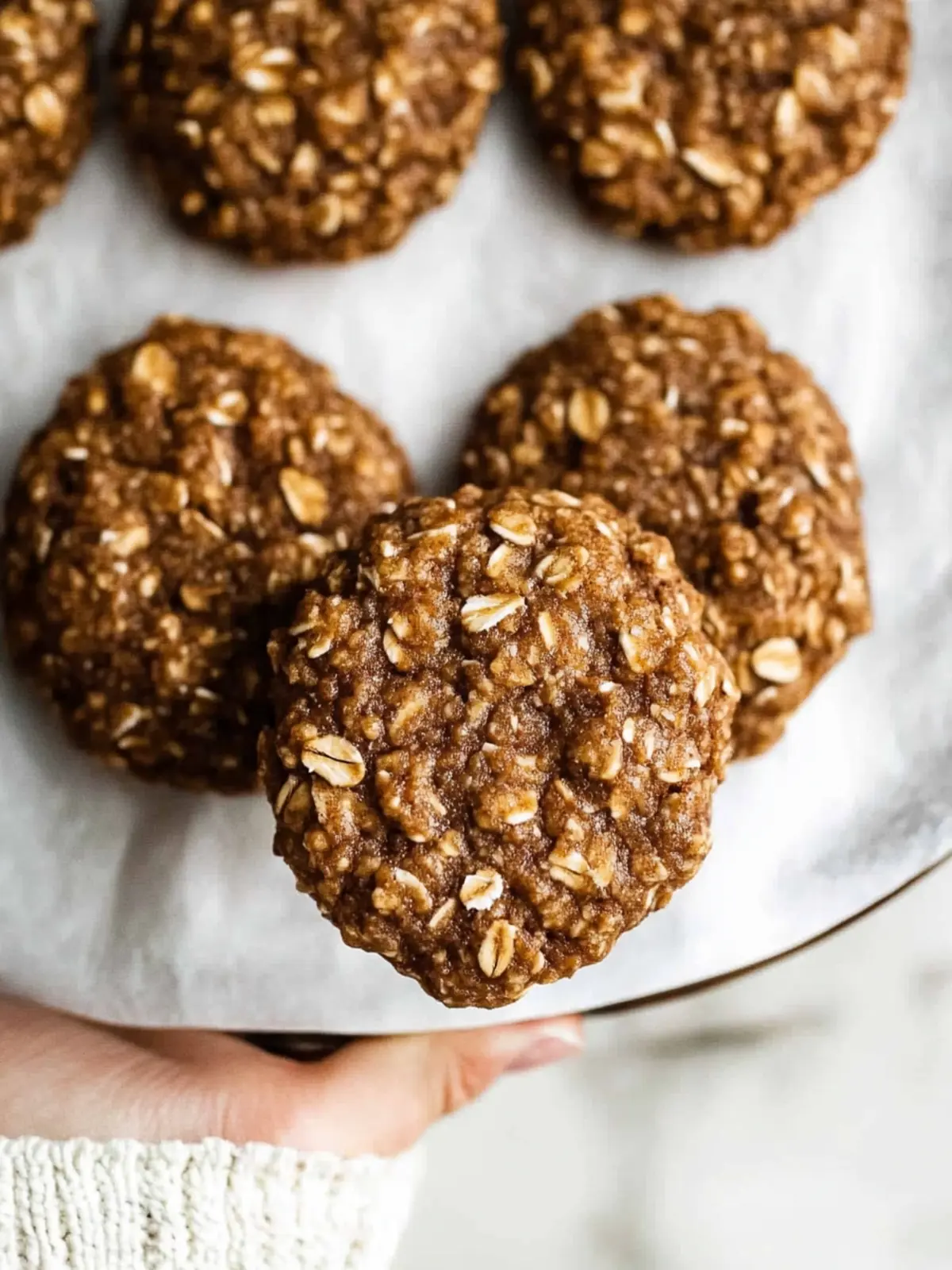 Deliciously Healthy Gingerbread Oatmeal Breakfast Cookies 2 Healthy Gingerbread Oatmeal Breakfast Cookies