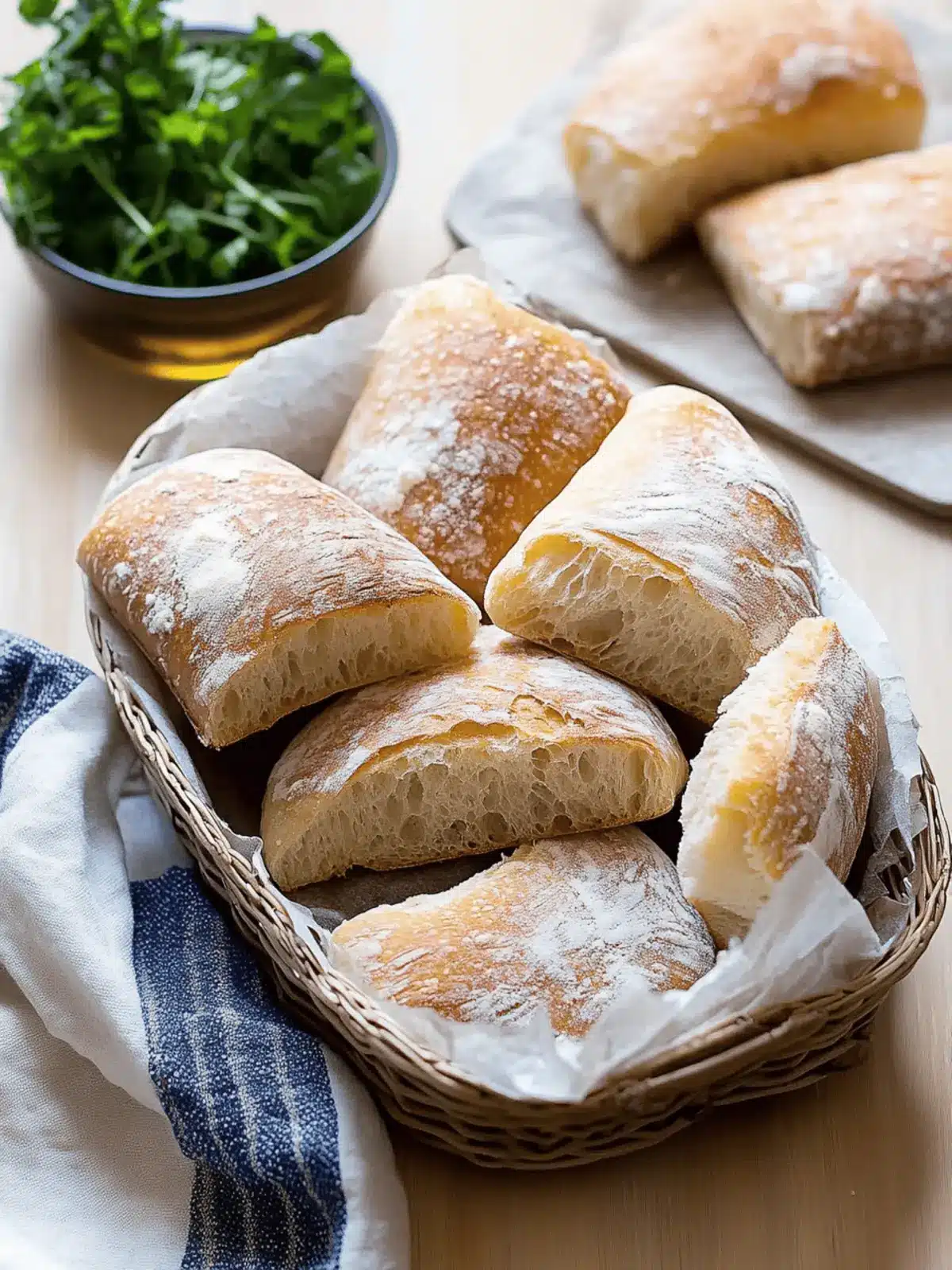Fluffy No Knead Ciabatta Rolls Made Easy at Home 4 No Knead Ciabatta Rolls