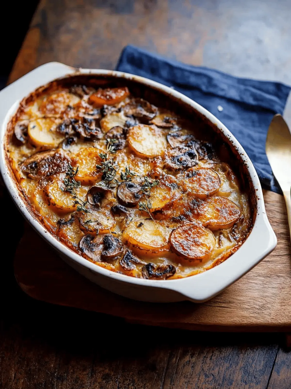 Creamy Wild Mushroom and Potato Gratin for Cozy Nights 3 Wild Mushroom and Potato Gratin
