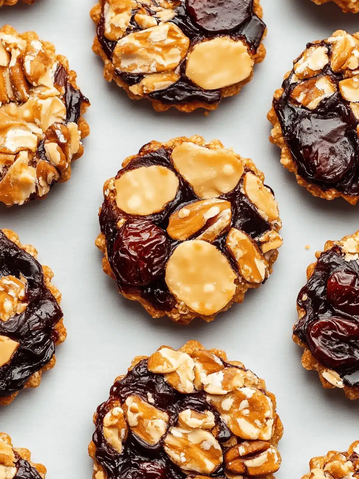 Irresistible Vegan Florentines with Cranberries and Almonds 3 Vegan florentines