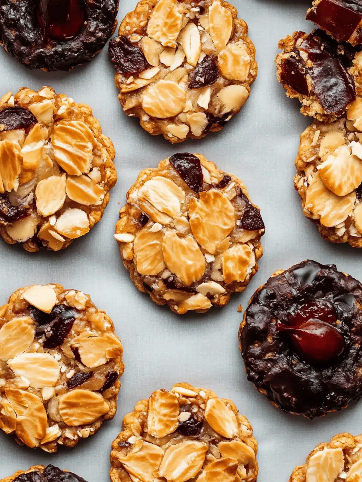Irresistible Vegan Florentines with Cranberries and Almonds 2 Vegan florentines