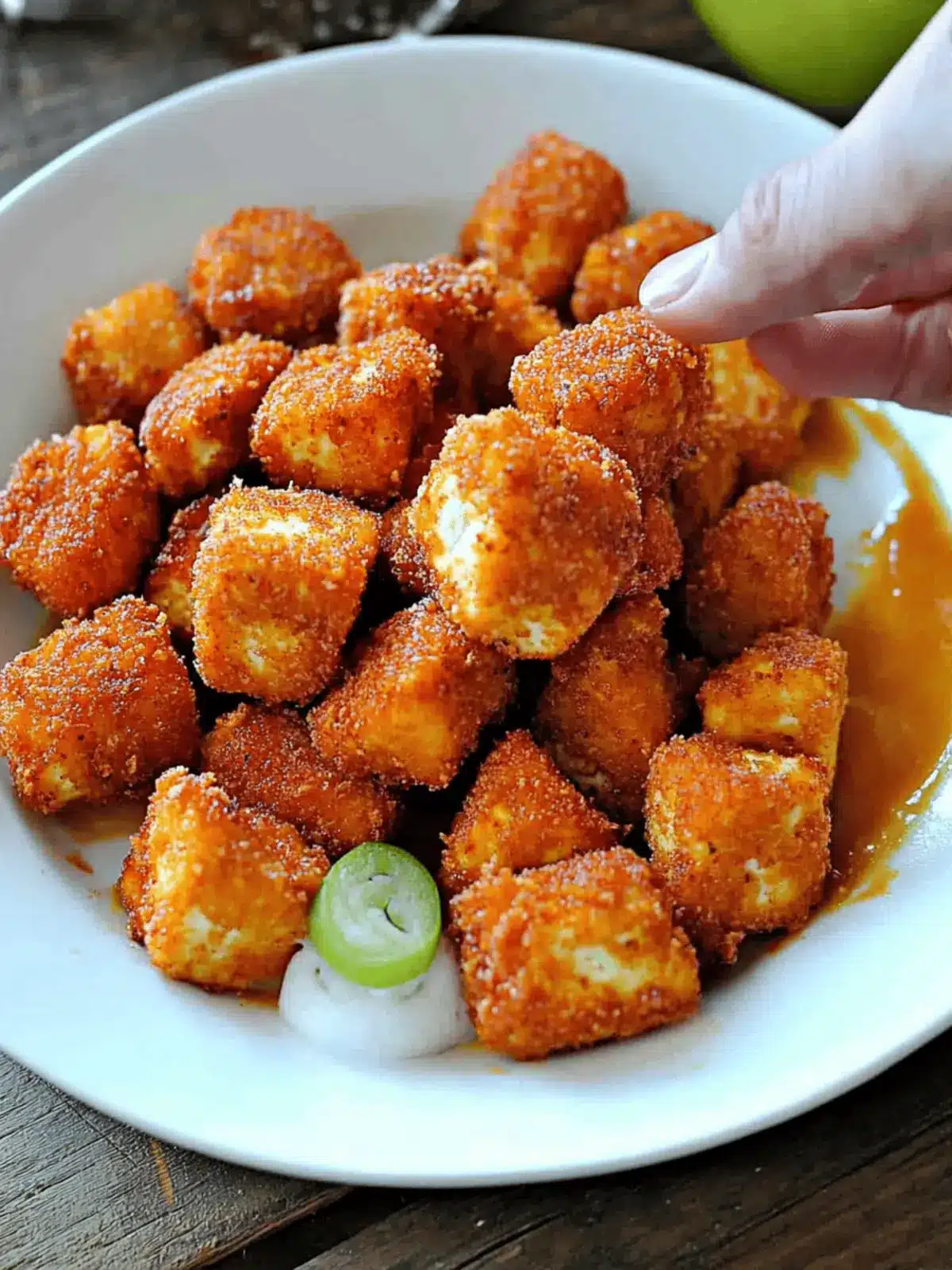 Vegan Nashville Hot Tofu Nuggets That Pack a Spicy Punch 4 Vegan Nashville Hot Tofu Nuggets