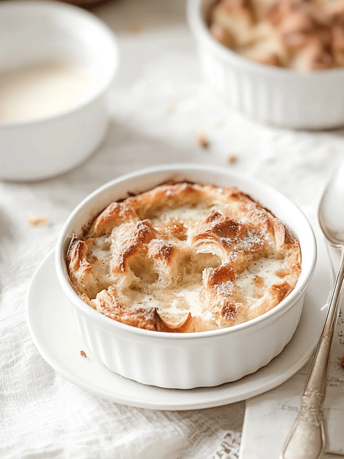Decadent Croissant Bread Pudding with Maple Cr¨me Anglaise 4 Croissant Bread Pudding with Maple Cr¨me Anglaise