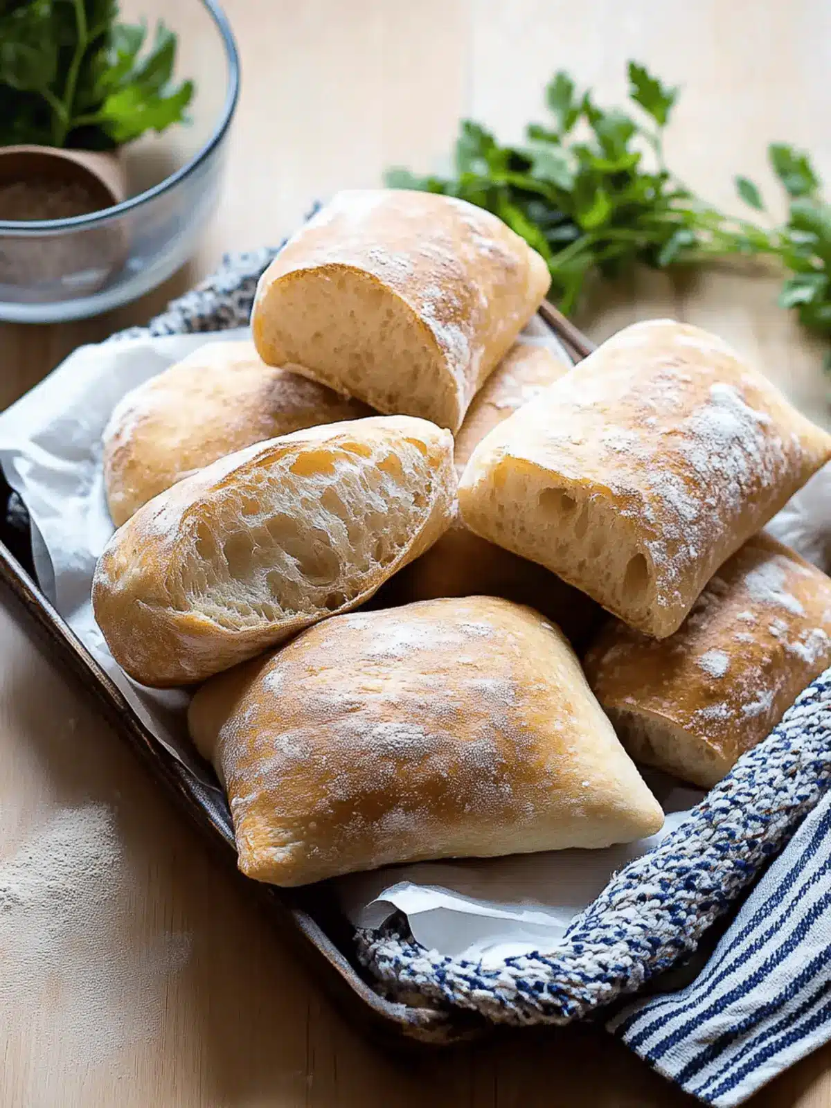 Fluffy No Knead Ciabatta Rolls Made Easy at Home 2 No Knead Ciabatta Rolls