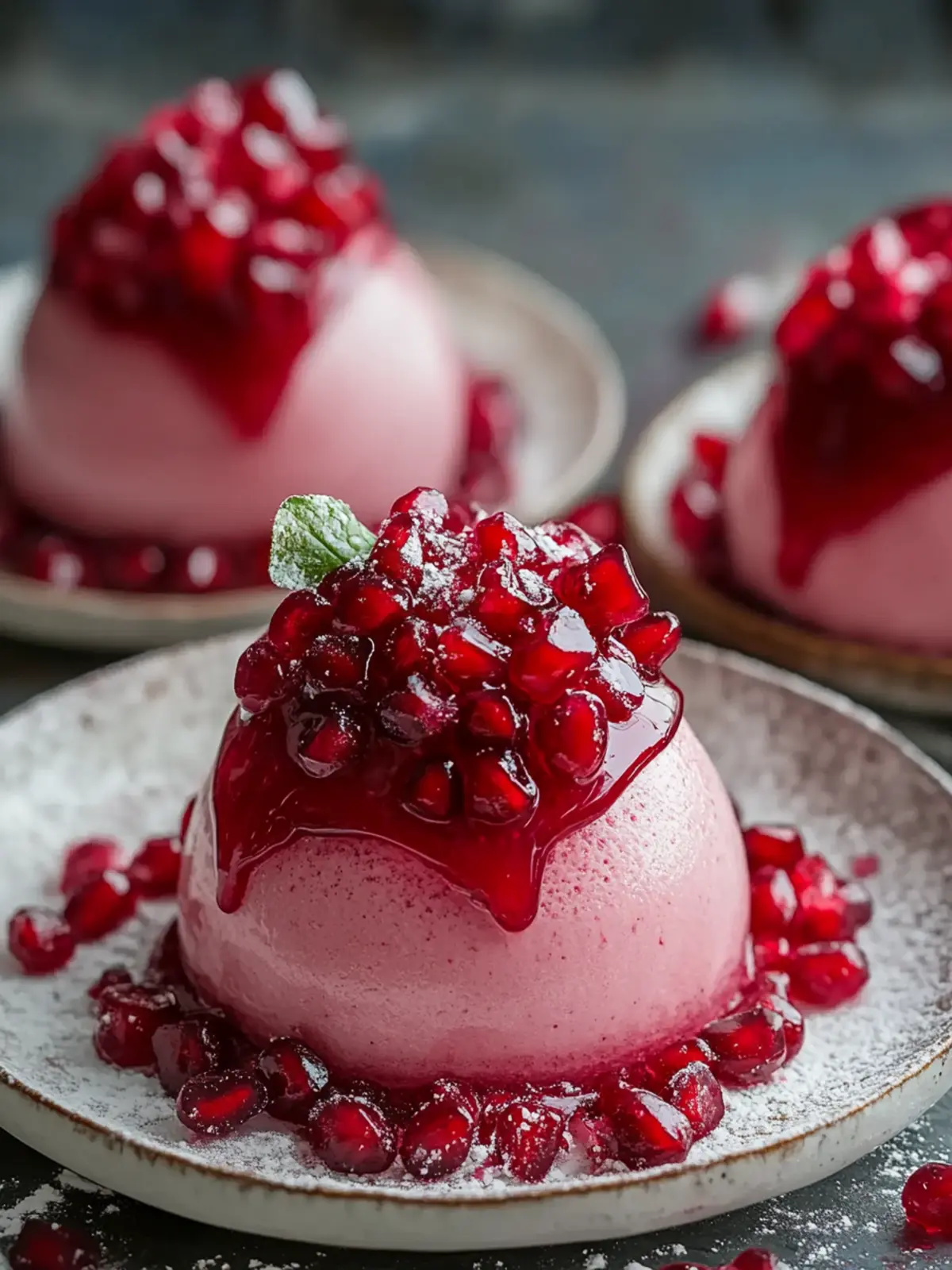 Decadent Glossy Pomegranate Mousse Domes You Must Try! 3 Glossy Pomegranate Mousse Domes