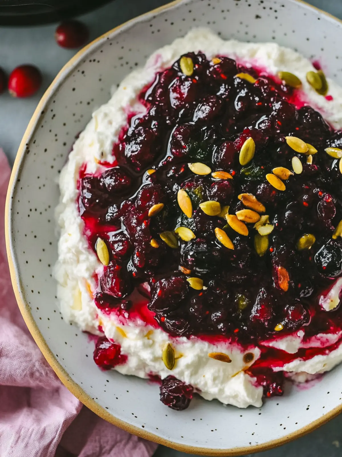 Creamy Cranberry Whipped Feta Dip for Holiday Cheer 4 Cranberry Whipped Feta Dip