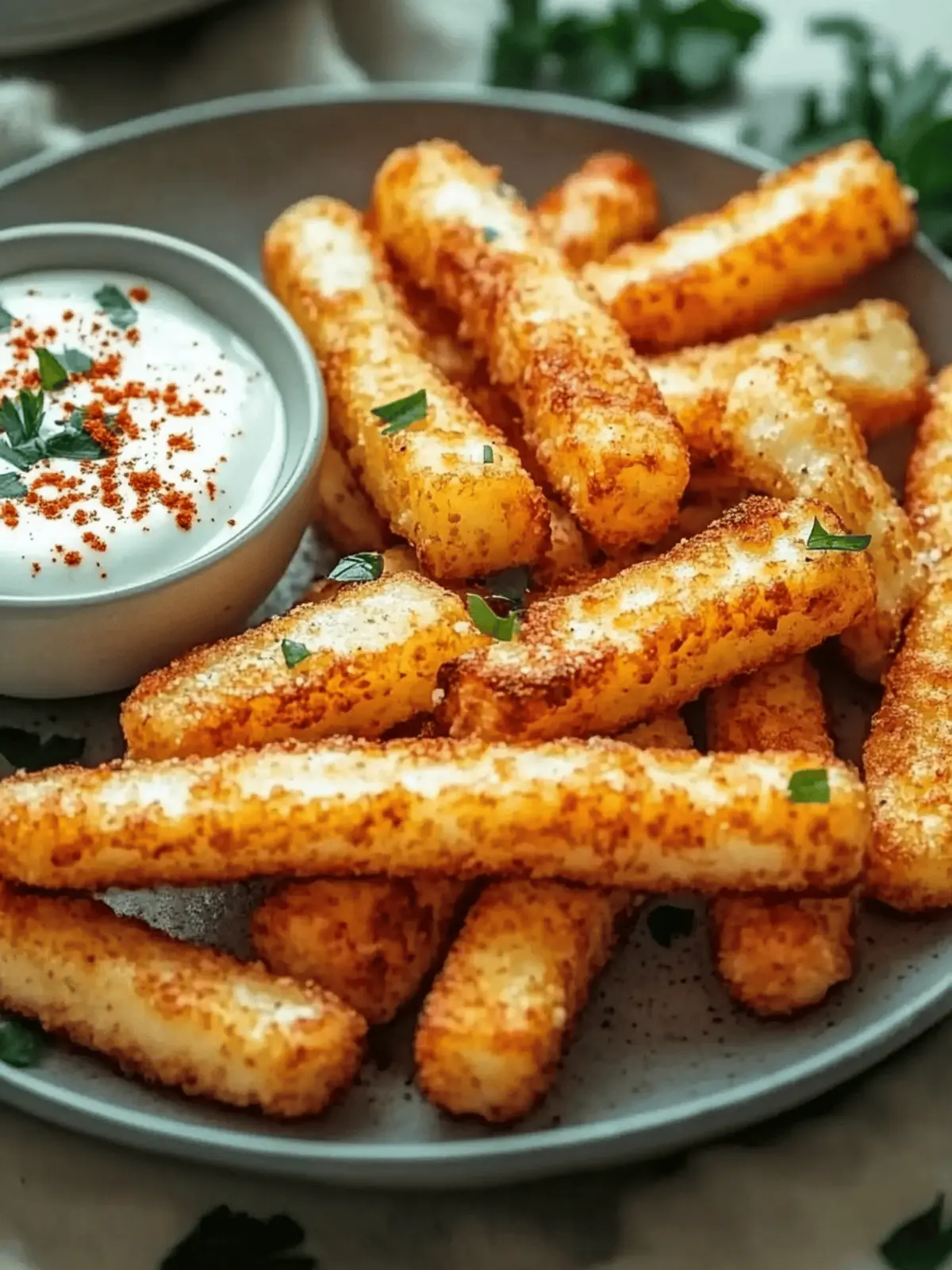 Air-Fried Halloumi Fries with Spicy Yogurt Dip You ll Love 3 Air-Fried Halloumi Fries with Spicy Yogurt Dip
