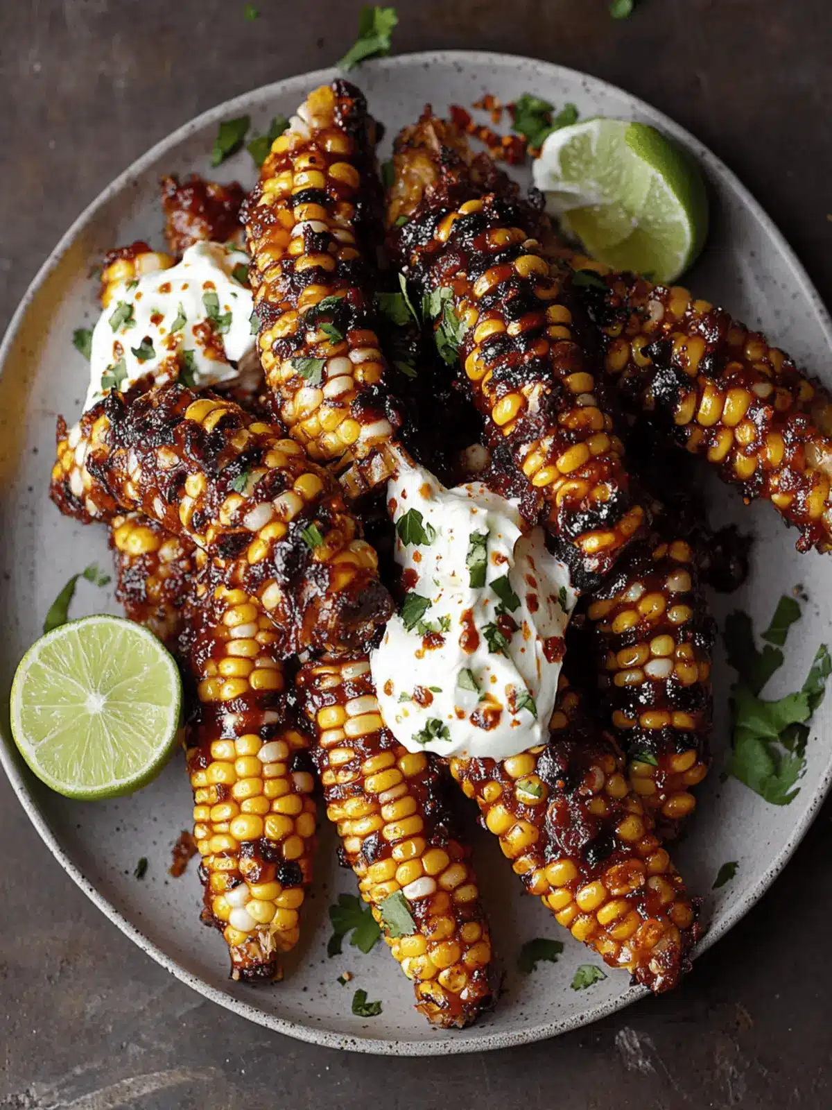 Delicious Corn Ribs with Aleppo Chili Butter & Zesty Cream Cheese 2 Corn Ribs with Aleppo Chili Butter & Lime Zest Cream Cheese