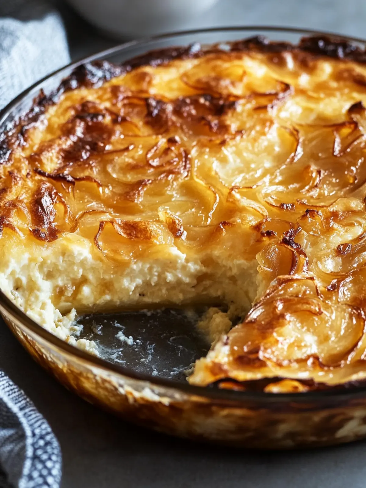 Creamy Caramelized Onion and Gruy¨re Cottage Cheese Bake Delight 2 Caramelized Onion and Gruy¨re Cottage Cheese Bake