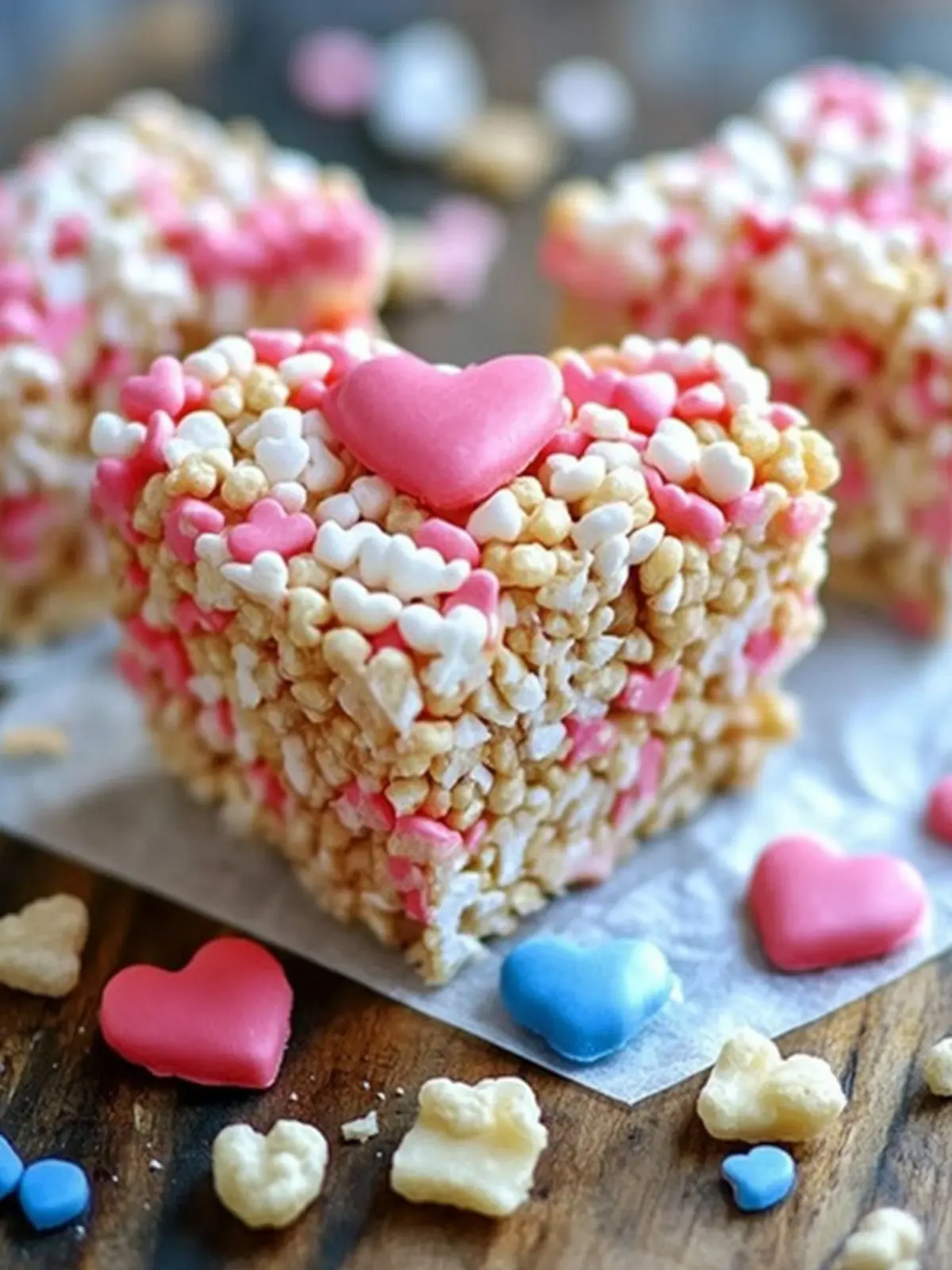 Valentine s Rice Crispy Treats with a Sweet Surprise Inside 3 Valentine s Rice Crispy Treats