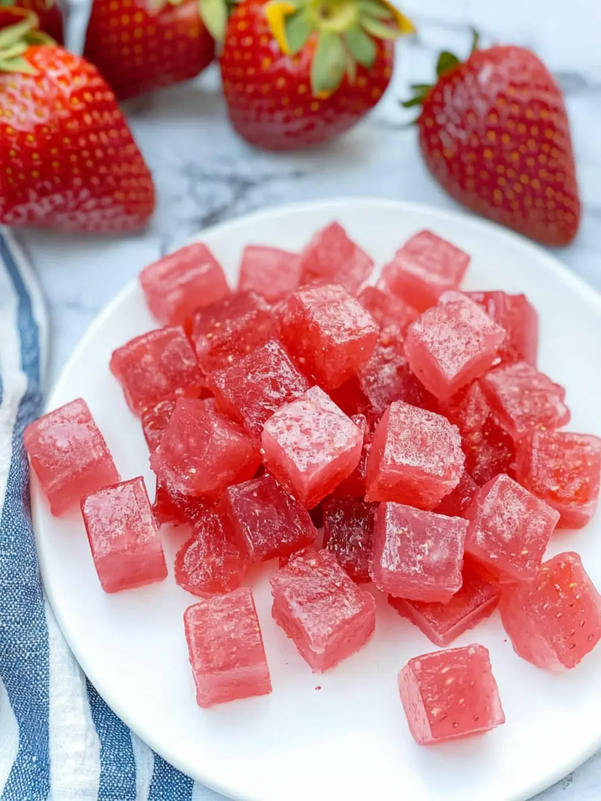 Delicious Healthy Homemade Strawberry Gummies with Real Fruit 2 Healthy Homemade Strawberry Gummies (With Real Fruit)