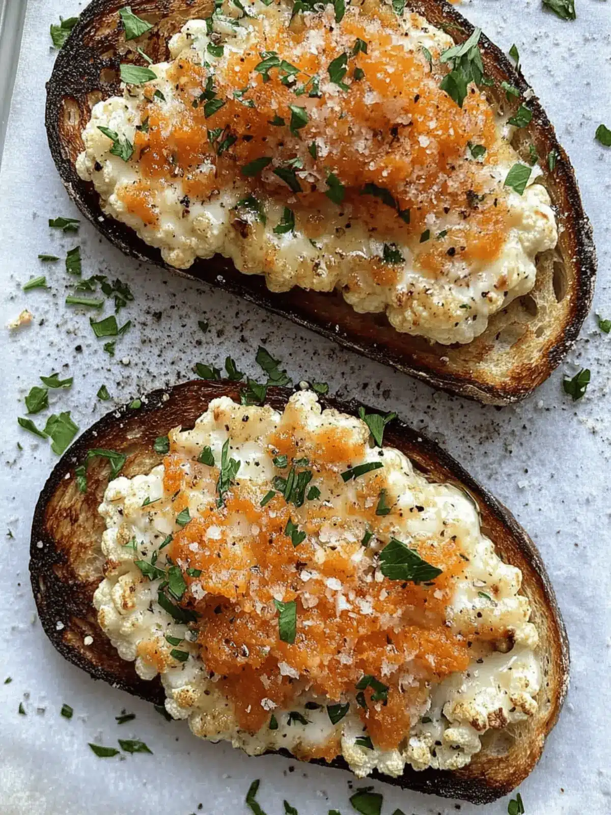 Delicious Cauliflower Toasts That Will Wow Your Taste Buds 3 Cauliflower Toast