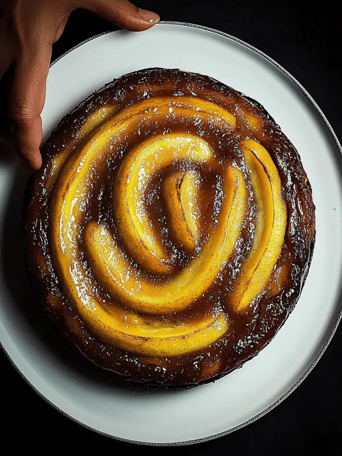Ghee and Cardamom Scented Upside-Down Banana Cake Bliss 3 ghee and cardamom scented upside-down banana cake