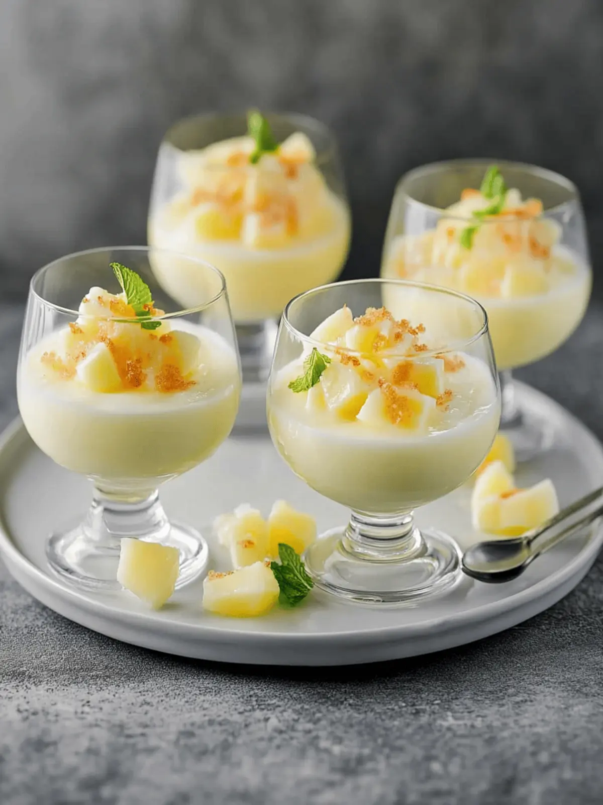 Tropical Pina Colada Panna Cotta to Wow Your Summer Guests 4 Pina Colada Panna Cotta