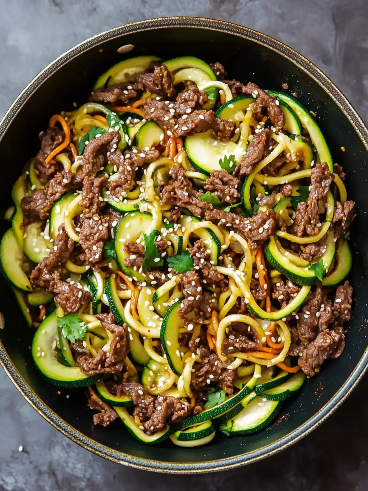 Flavorful Korean Beef Zucchini Noodles for a Quick Dinner 2 Flavorful Korean Beef Zucchini Noodles