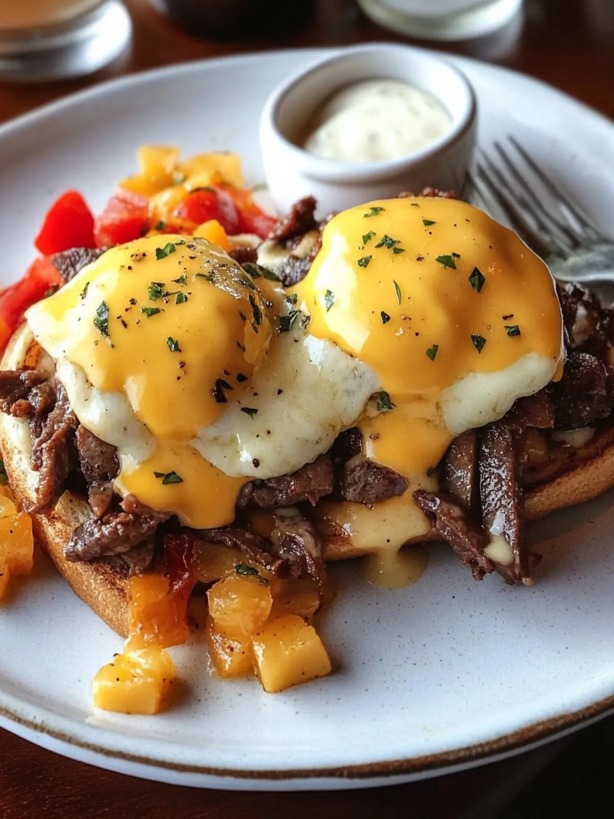 Cheesesteak Benedict: A Mouthwatering Breakfast Twist 4 Cheesesteak Benedict
