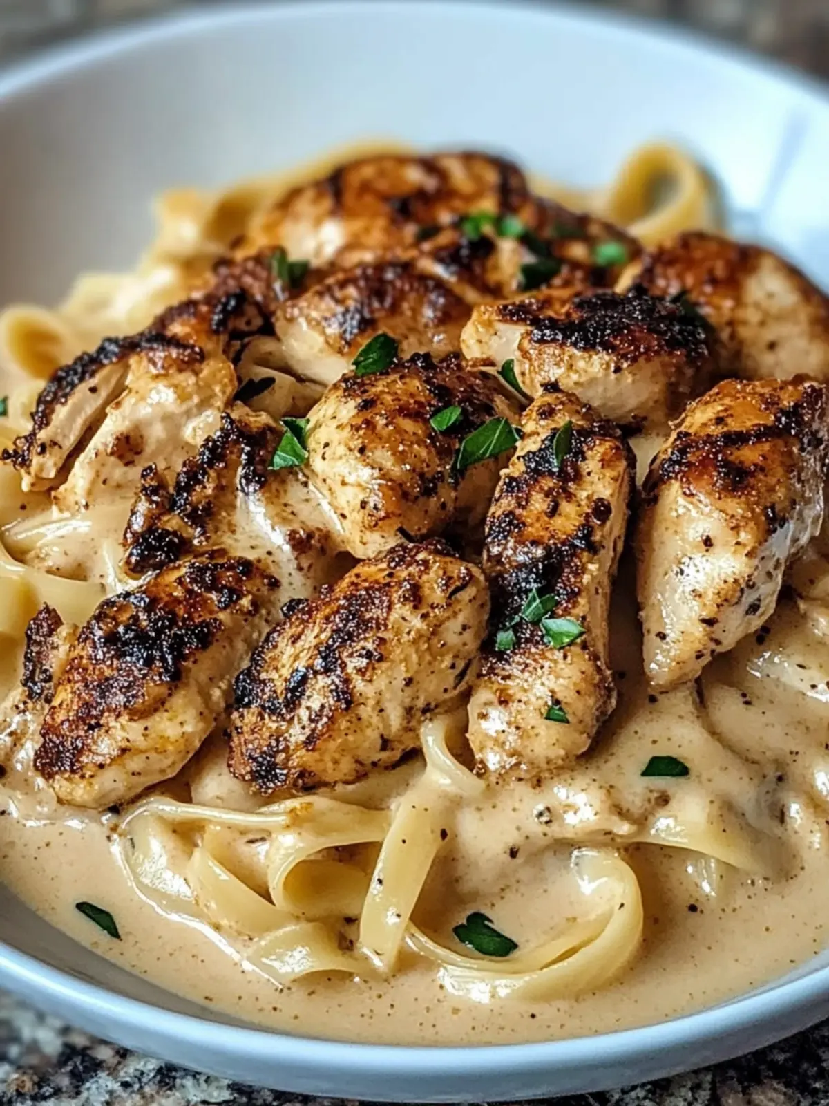 Blackened Cajun Chicken Alfredo: Comfort With a Spicy Kick 3 Blackened Cajun Chicken Alfredo