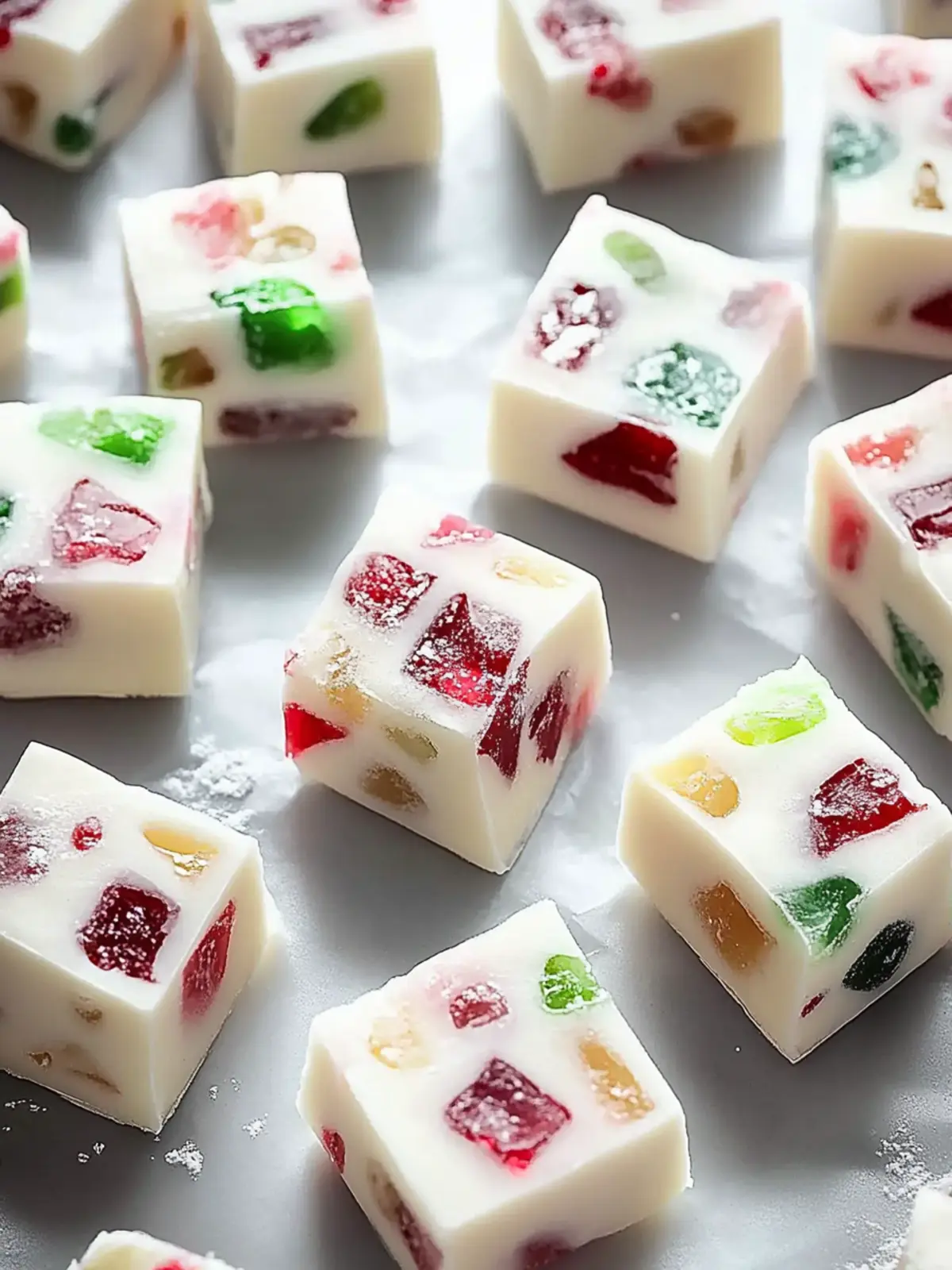 Deliciously Chewy Christmas Gumdrop Nougat Candy Recipe 2 Chewy Christmas Gumdrop Nougat Candy