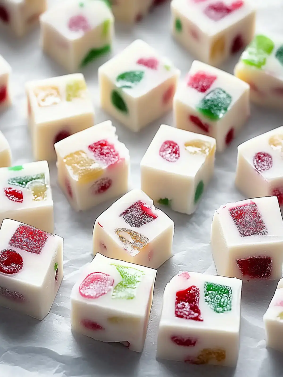 Deliciously Chewy Christmas Gumdrop Nougat Candy Recipe 3 Chewy Christmas Gumdrop Nougat Candy