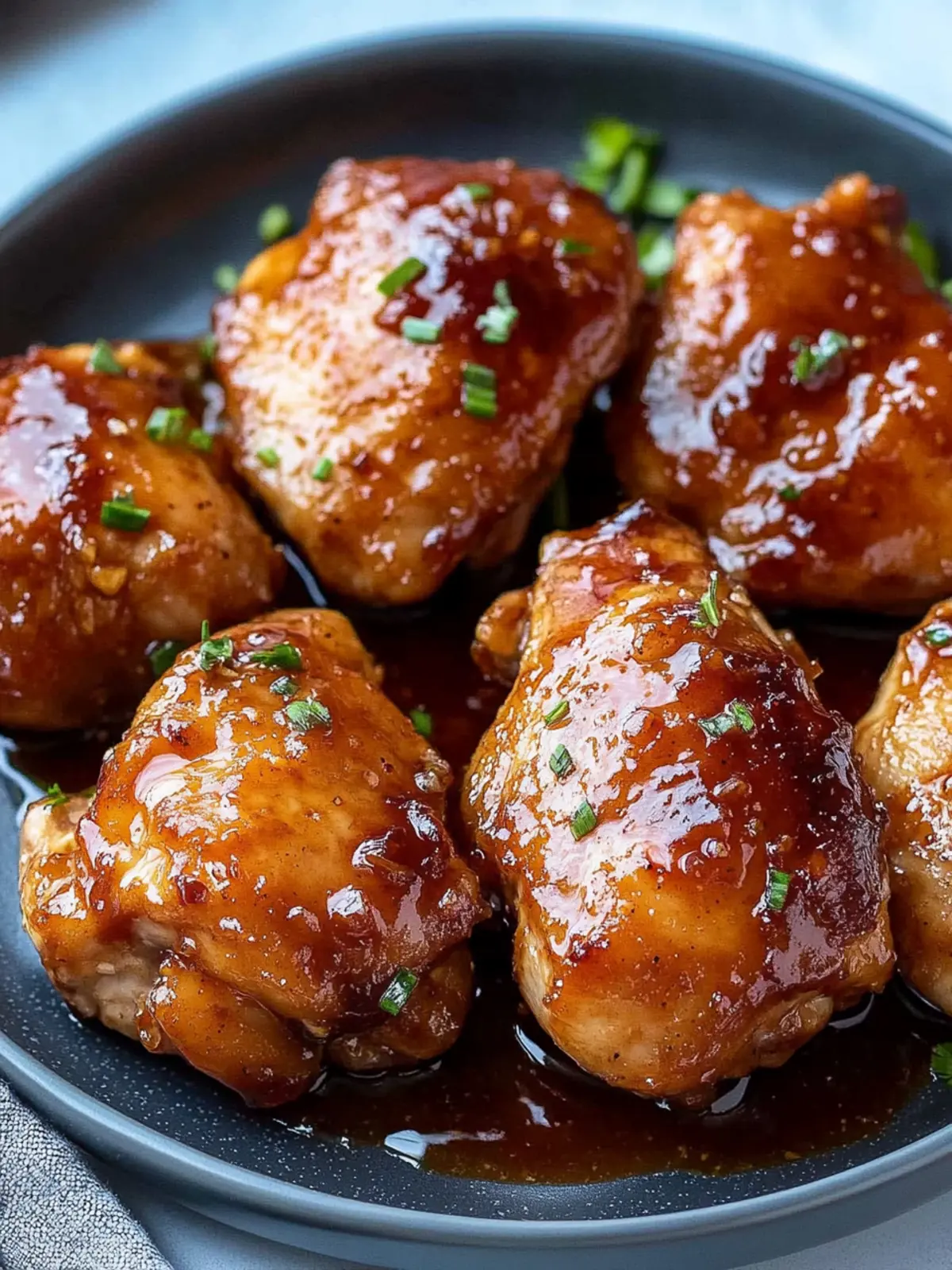 Sweet & Savory Honey Garlic Chicken Thighs in the Air Fryer 4 Honey Garlic Chicken Thighs Air Fryer