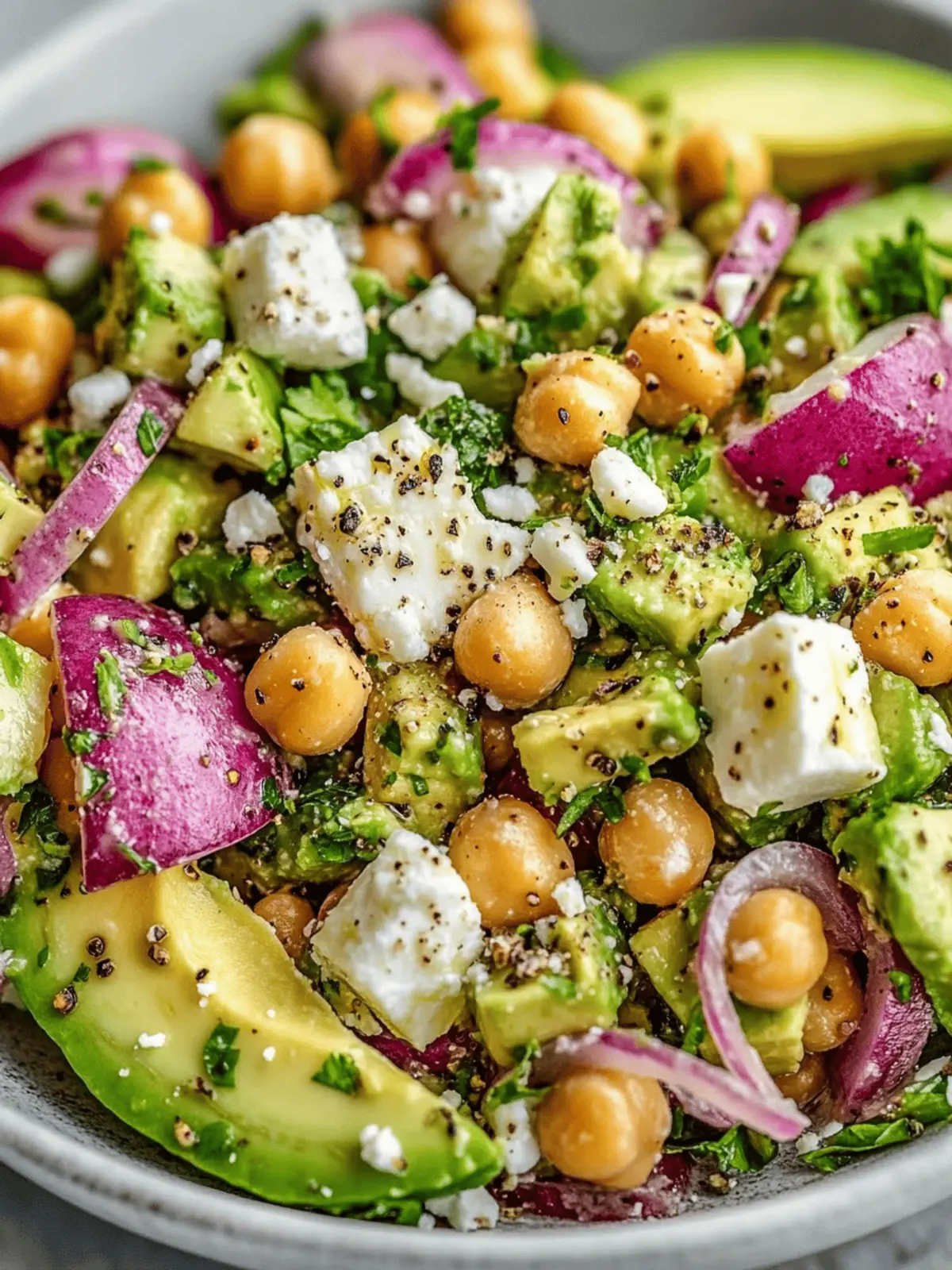 Chickpea Feta Avocado Salad: Fresh, Easy, and Flavor-Packed 3 Chickpea Feta Avocado Salad