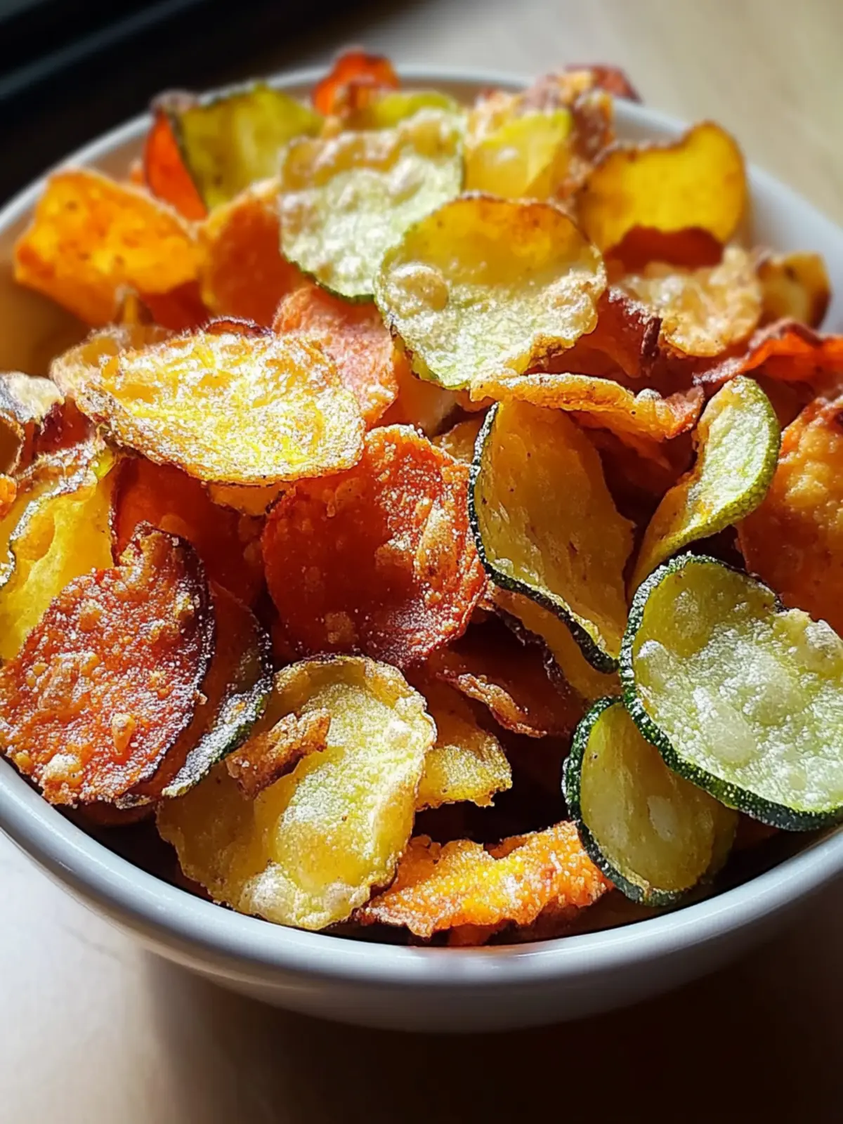 Crispy Air Fryer Veggie Chips: Healthy Snacking Made Easy 2 Air Fryer Veggie Chips