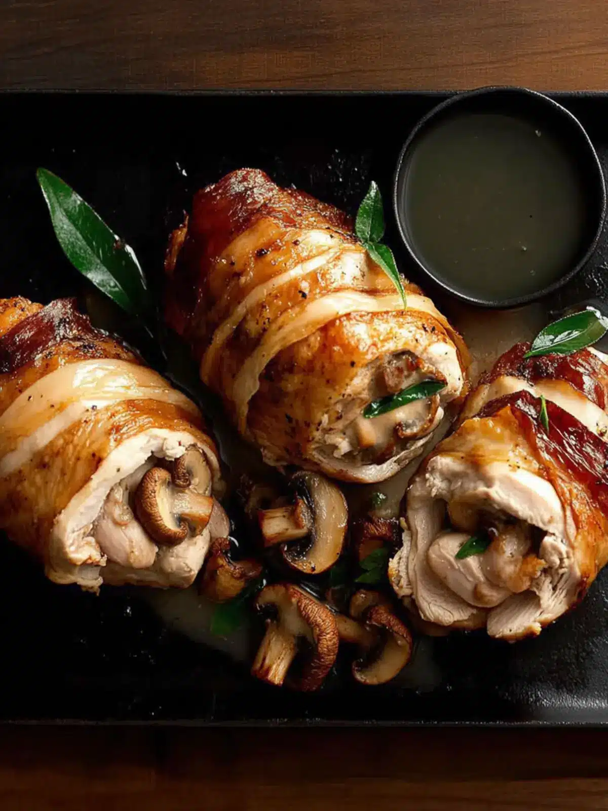 Indulge in Prosciutto-Stuffed Chicken with Mushroom Sauce 4 Prosciutto-Stuffed Chicken with Mushroom Sauce
