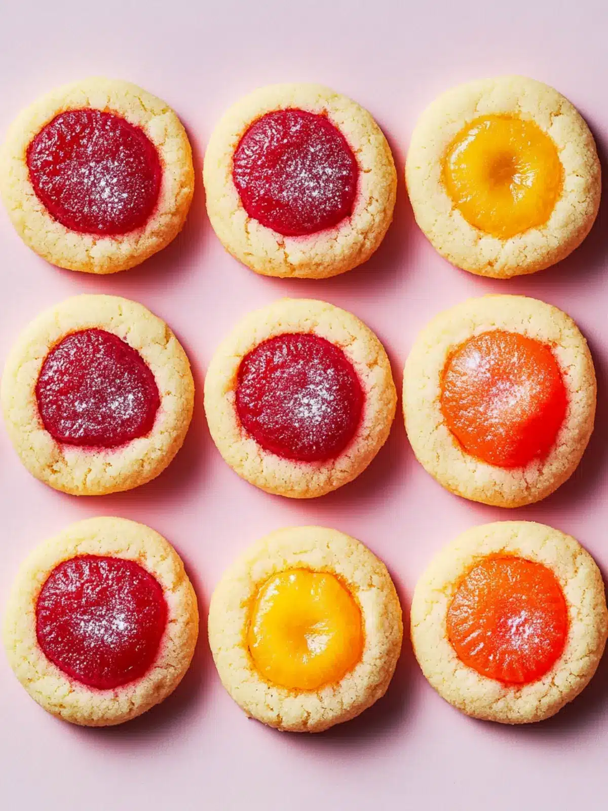Delightful Tutti-Frutti Thumbprint Cookies for Colorful Celebrations 2 Tutti-Frutti Thumbprint Cookies
