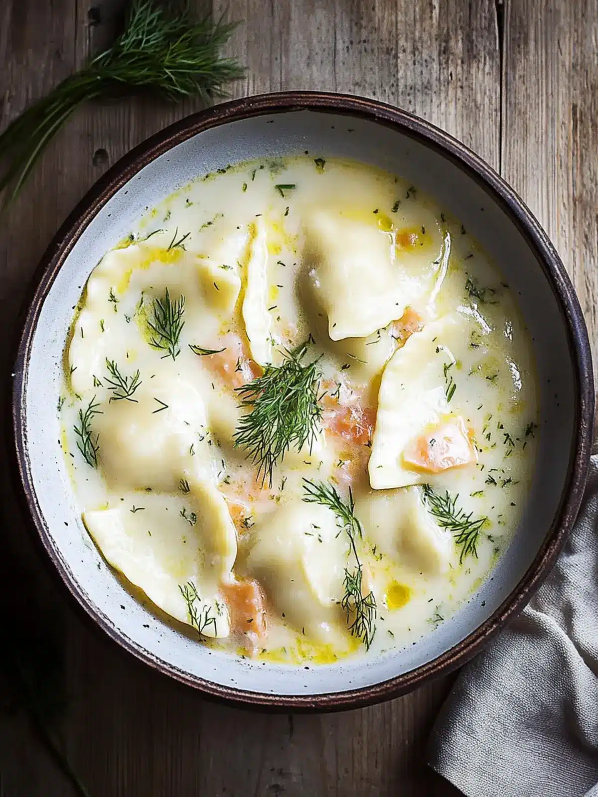 Comforting Pierogi Dill Soup Ready in 30 Minutes Flat 3 Pierogi Dill Soup