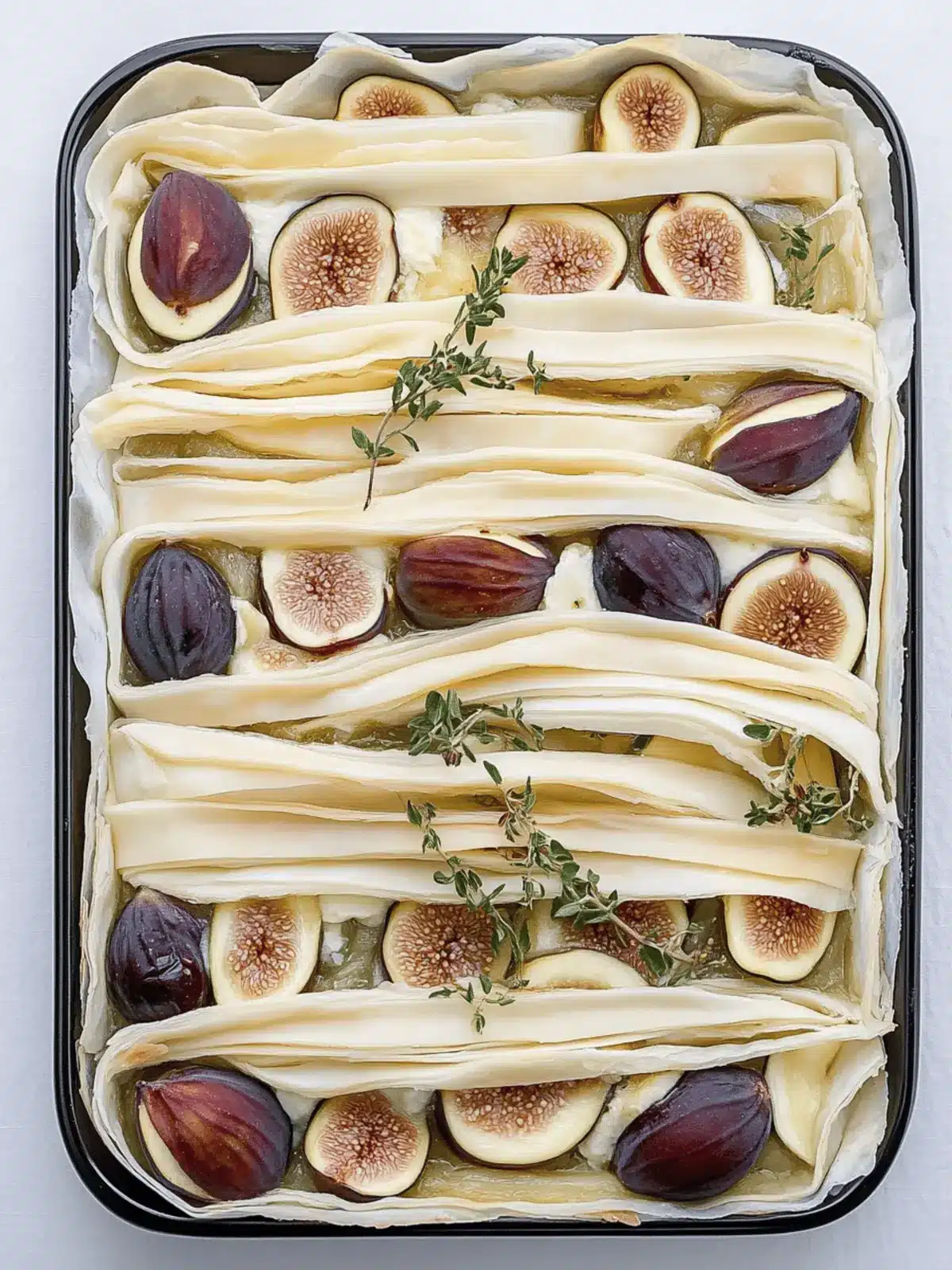 Fig and Brie Fillo Crinkle Pie: A Heavenly Vegetarian Treat 3 Fig and Brie Fillo Crinkle Pie