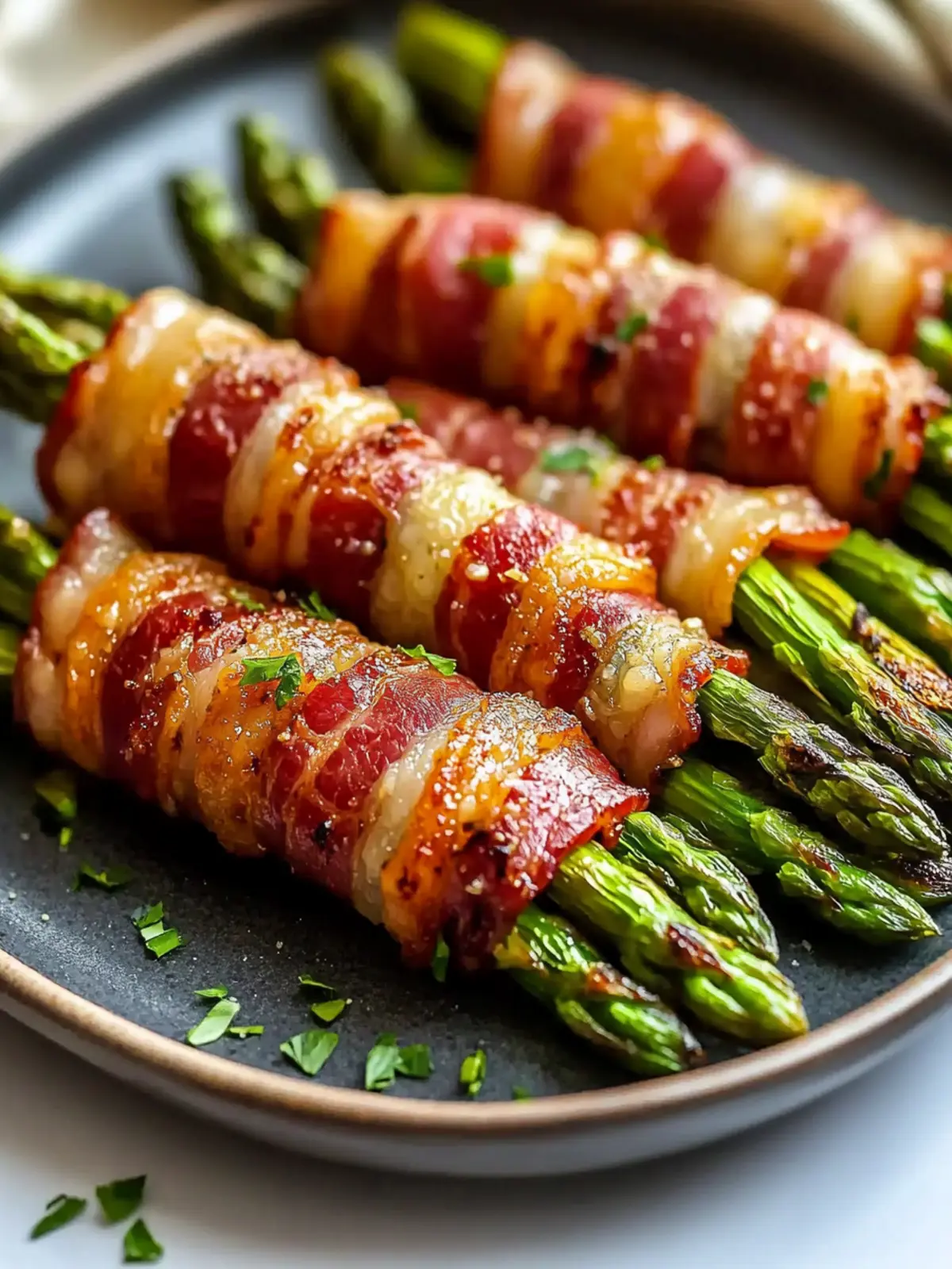 Crispy Air Fryer Bacon Wrapped Asparagus Your New Favorite Side 2 Crispy Air Fryer Bacon Wrapped Asparagus