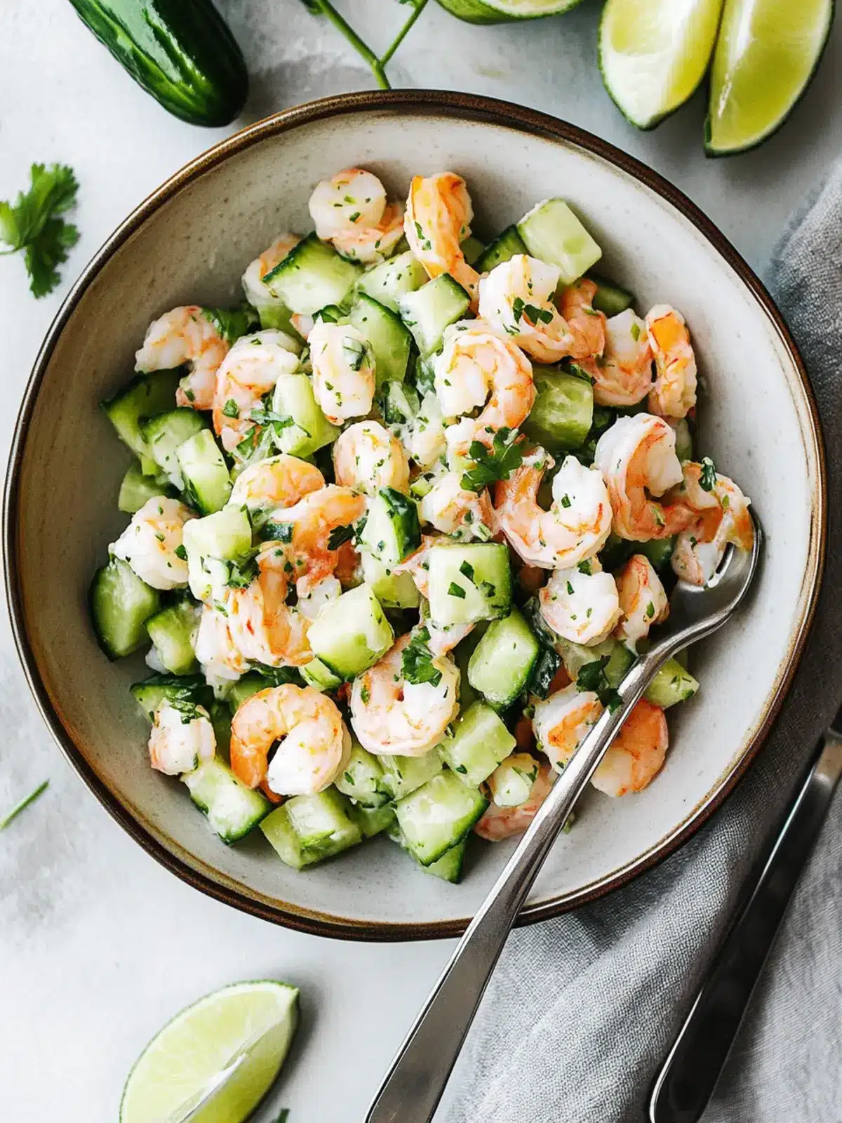Cucumber Shrimp Salad: Quick, Healthy Bliss for Summer Days 3 Cucumber Shrimp Salad