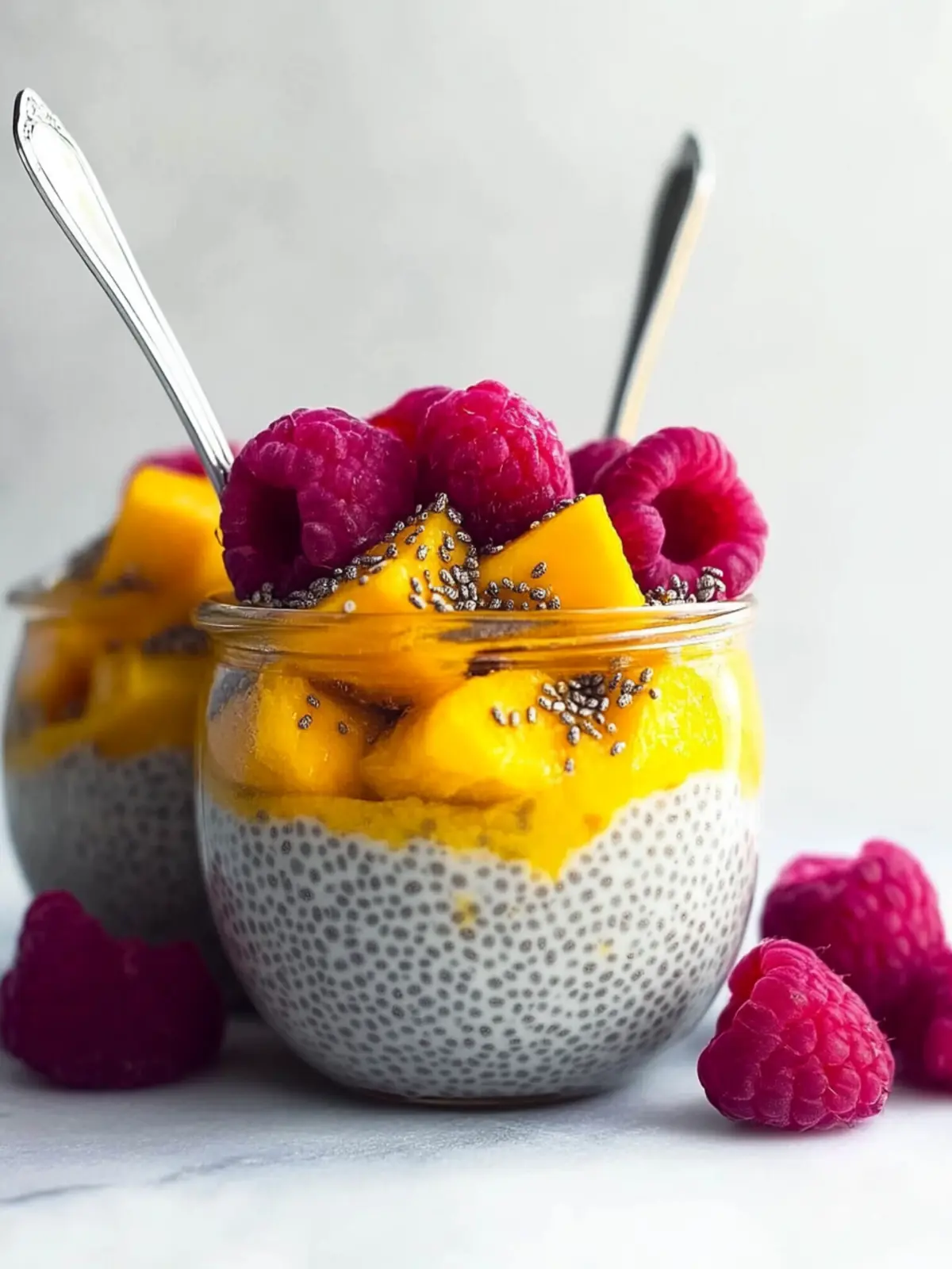 Creamy Mango Chia Pudding: A Refreshing Vegan Delight 3 Mango Chia Pudding