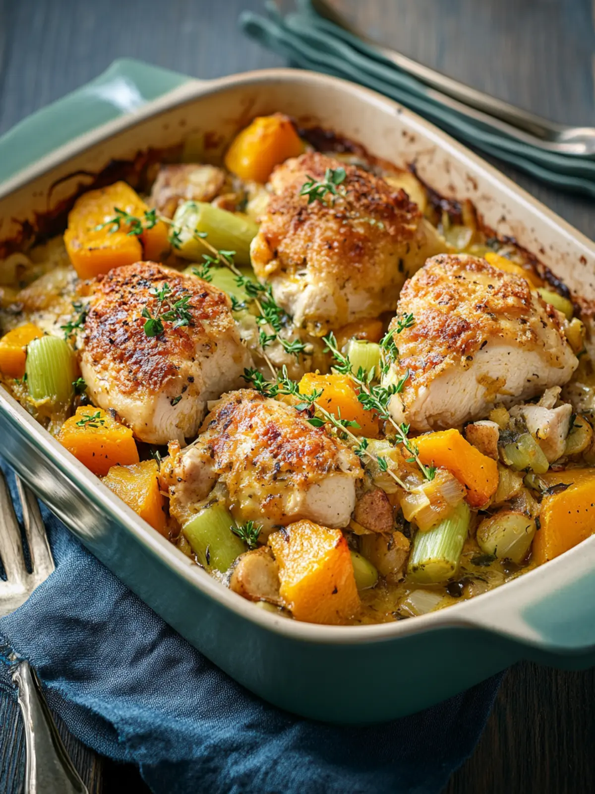 Savory Chicken Leek and Butternut Squash Bake for Cozy Nights 4 Chicken Leek and Butternut Squash Bake