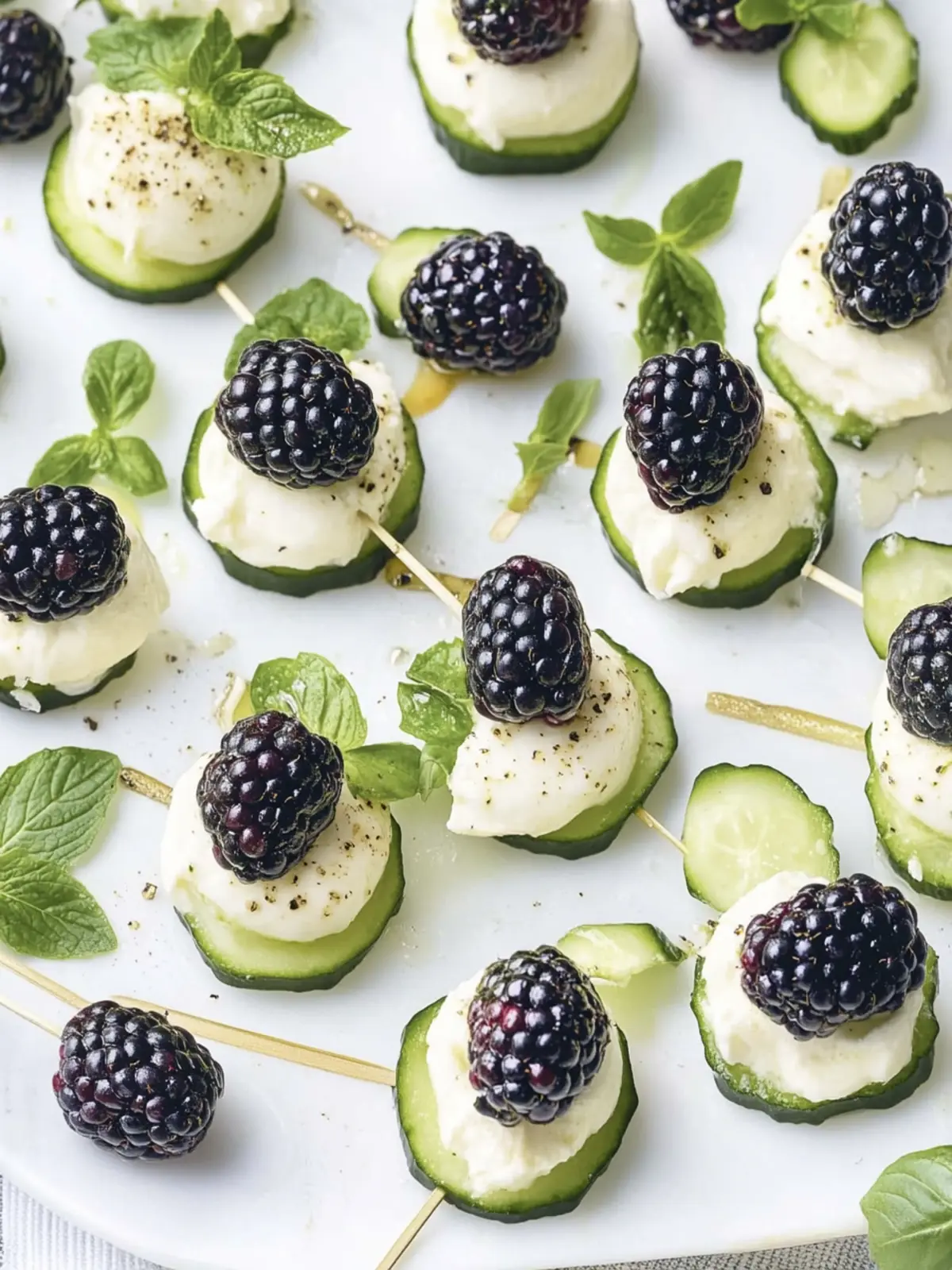 Blackberry-Cucumber Caprese Bites: Your Springtime Snack Upgrade 3 Blackberry-Cucumber Caprese Bites