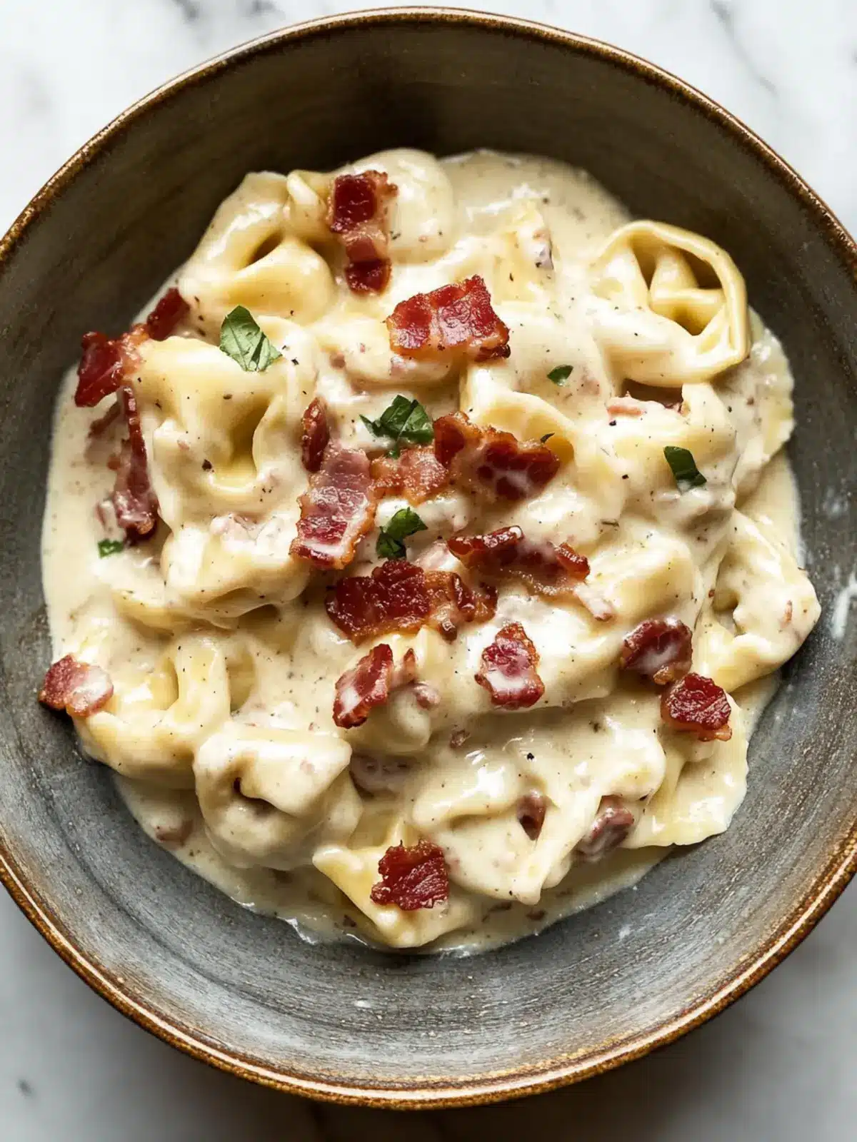 Creamy Bacon Tortellini Alfredo for Cozy Weeknight Dinners 2 Bacon Tortellini Alfredo