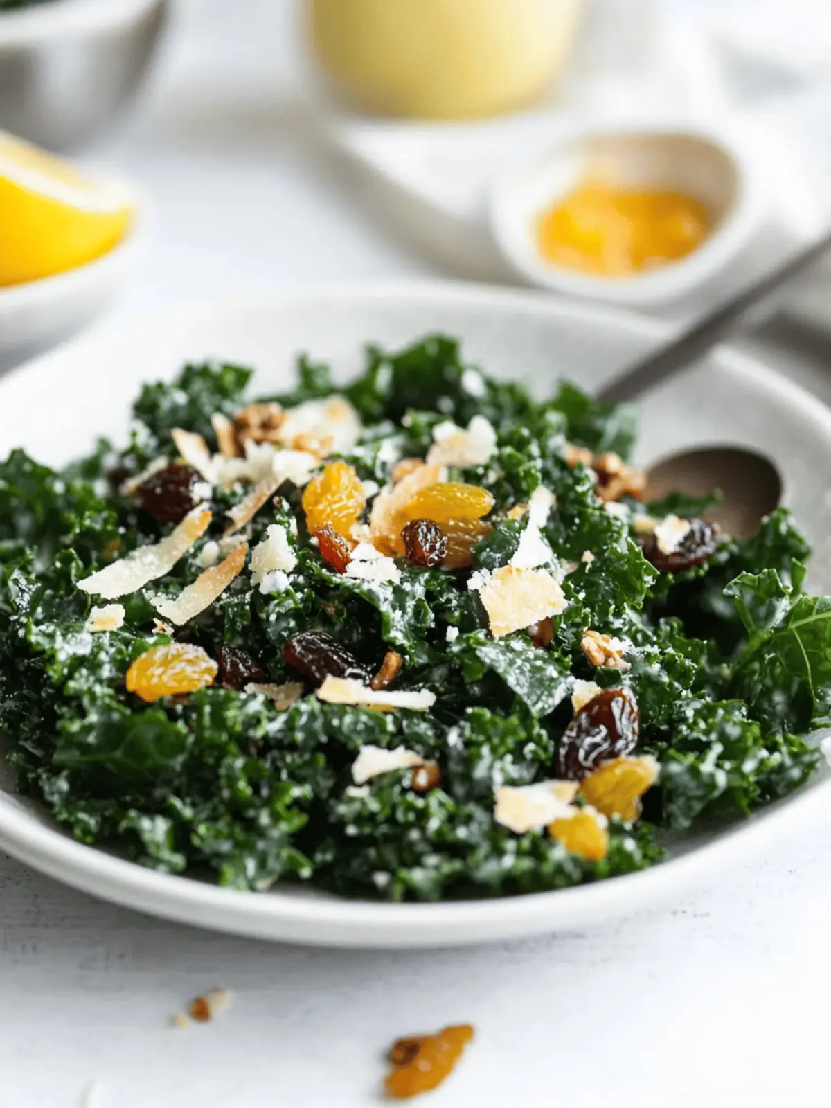 Warm Kale Salad with Raisins for a Cozy Winter Delight 3 Warm Kale Salad with Raisins