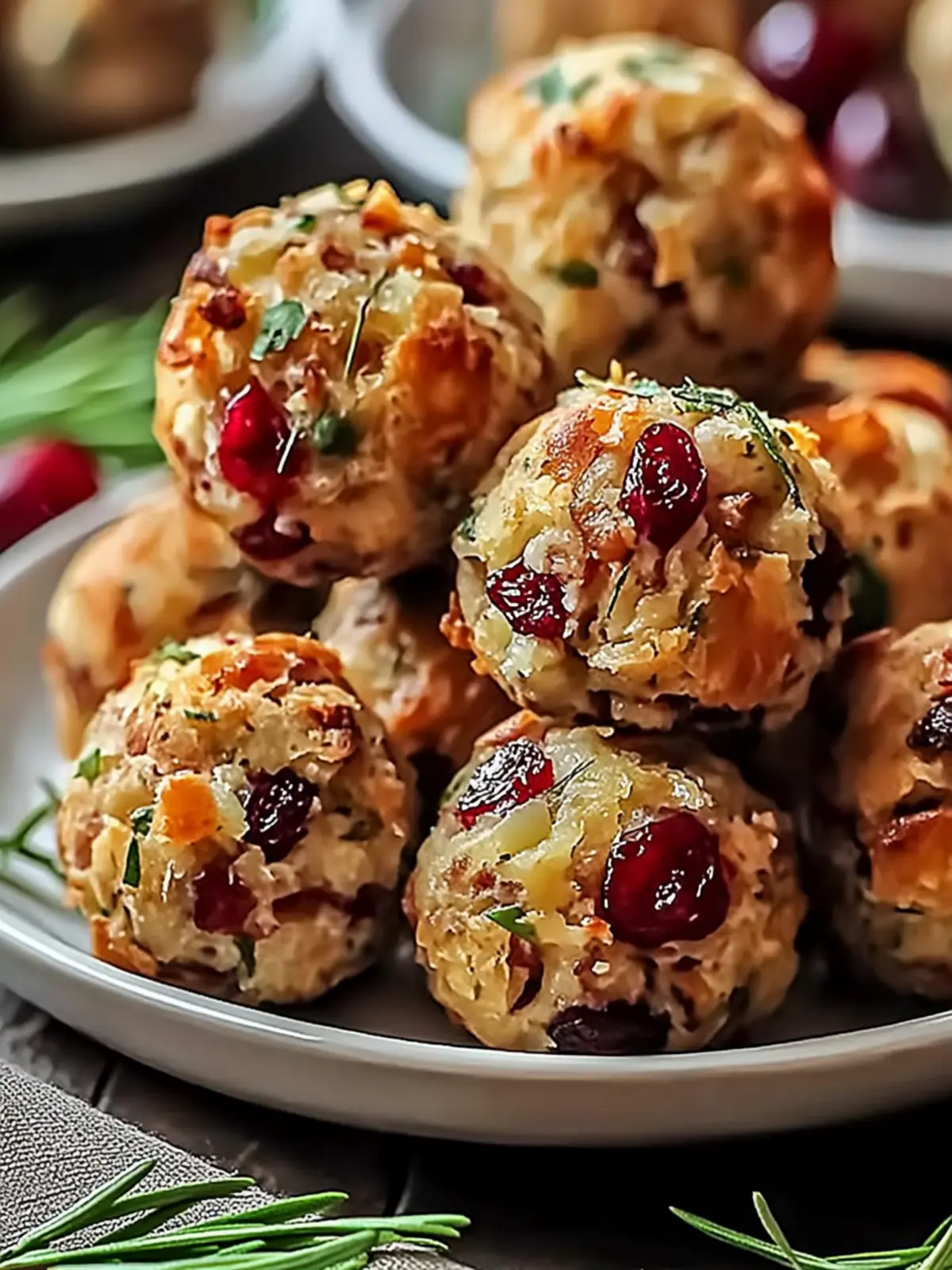 Cranberry & Turkey Stuffing Balls: Your New Holiday Delight 3 Cranberry & Turkey Stuffing Balls