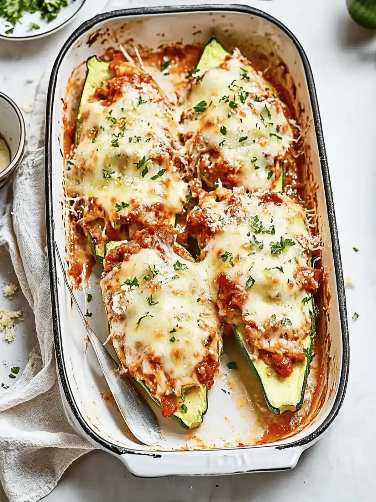 Lasagna Stuffed Zucchini Boats: A Low-Carb Delight 3 Lasagna Stuffed Zucchini Boats