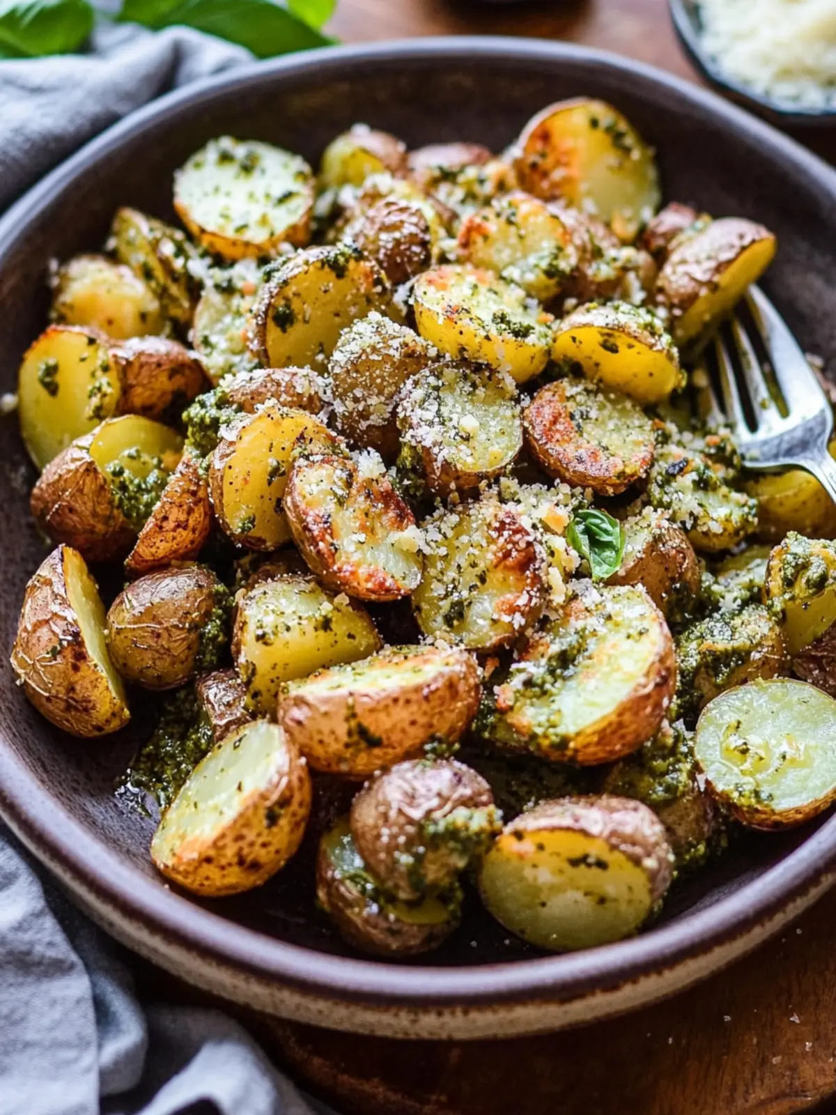 Crispy Parmesan Pesto Roasted Potatoes to Elevate Your Meals 2 Parmesan Pesto Roasted Potatoes